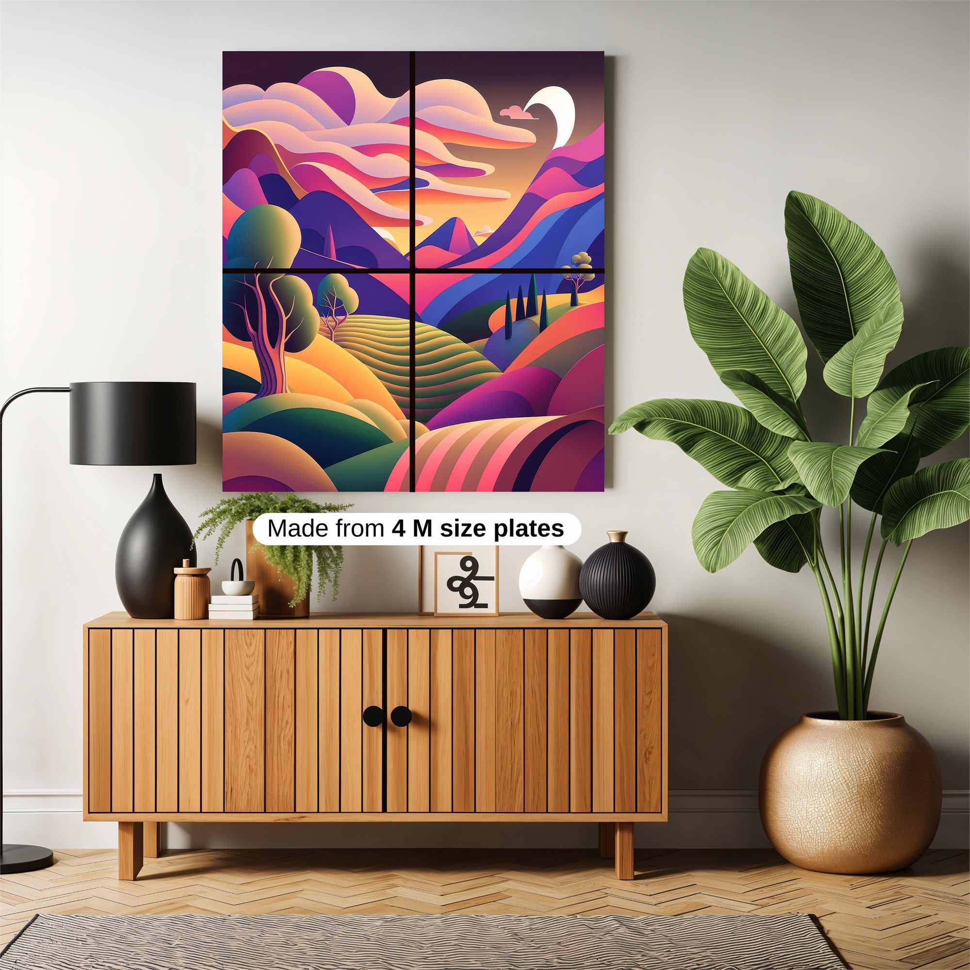 Vibrant Tranquility Safe Wall Magnetic / M