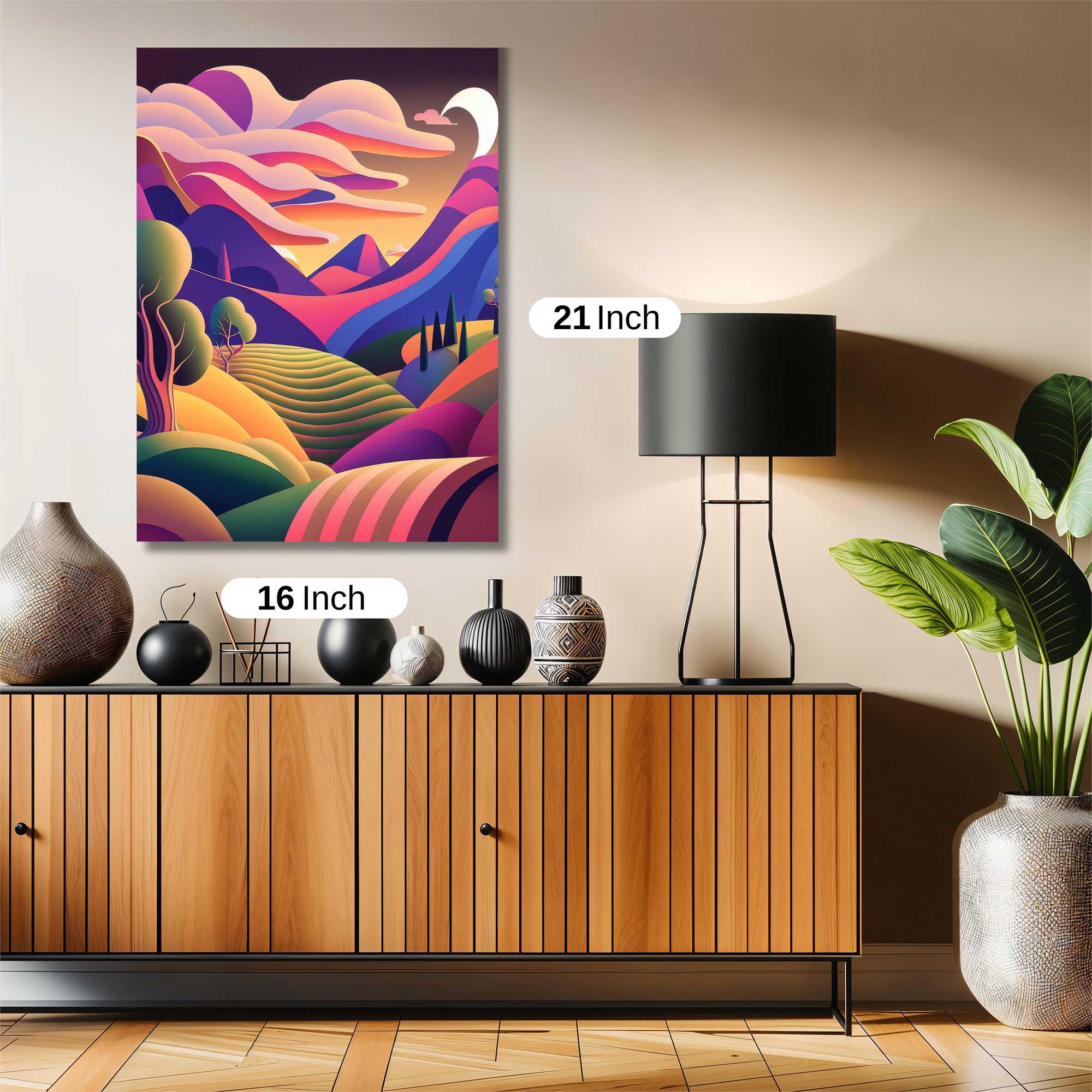 Vibrant Tranquility Safe Wall Magnetic / M