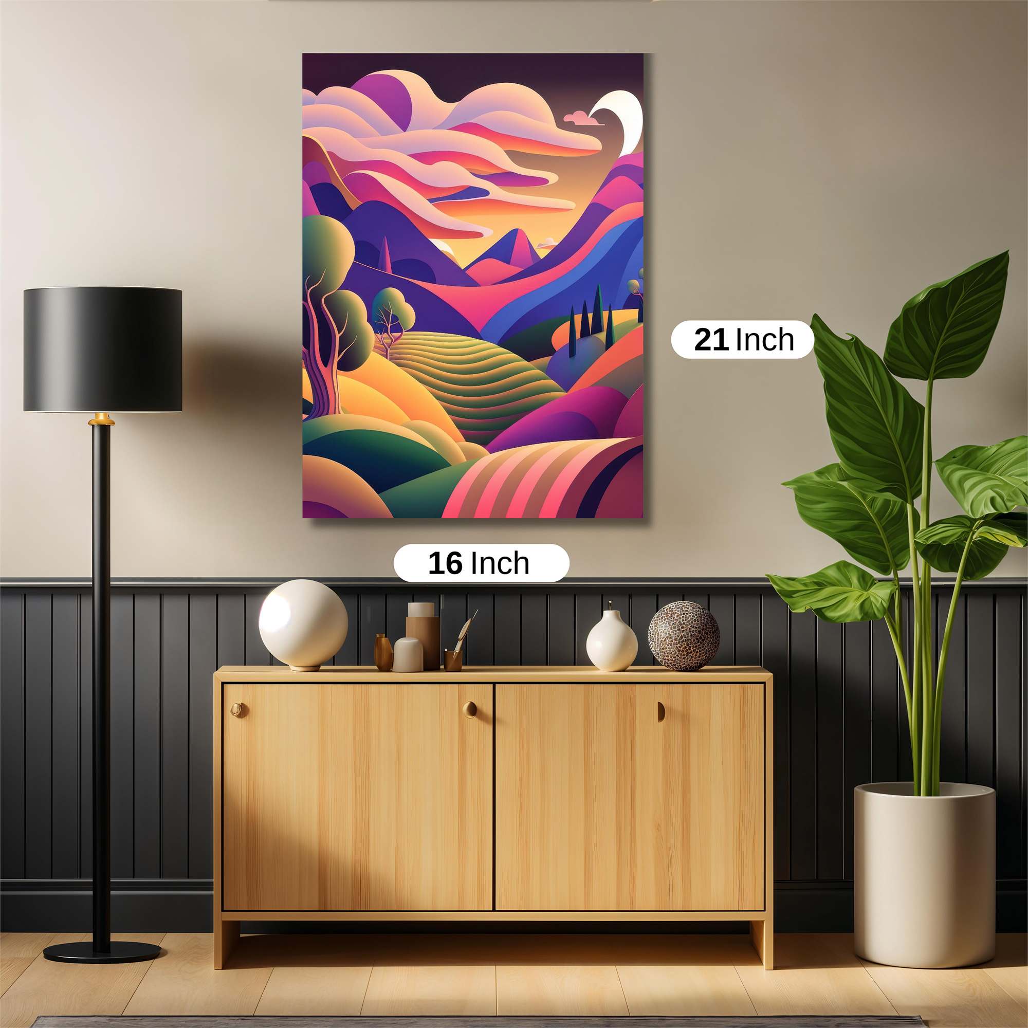 Vibrant Tranquility Safe Wall Magnetic / M