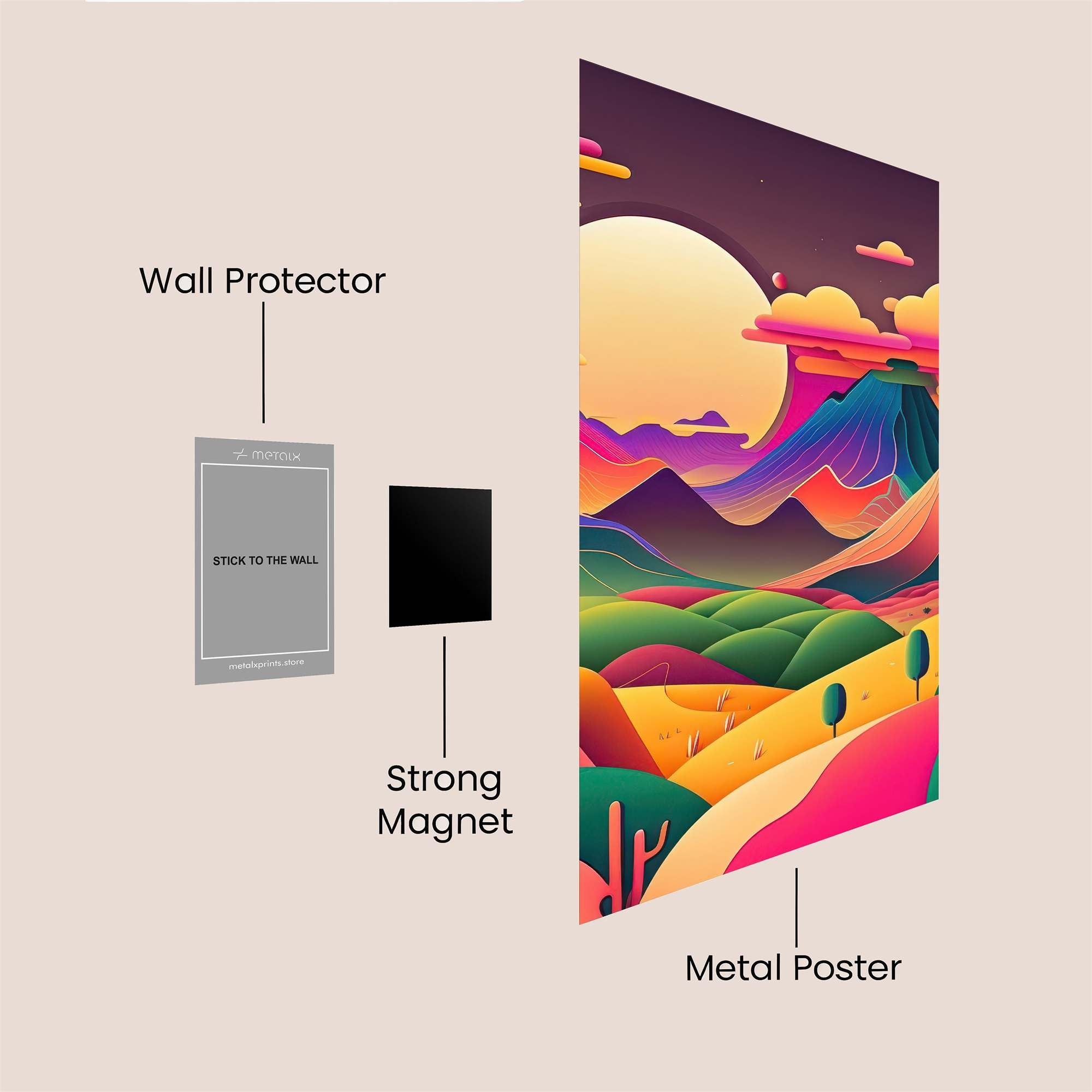 Moonlit Serenity Safe Wall Magnetic / M