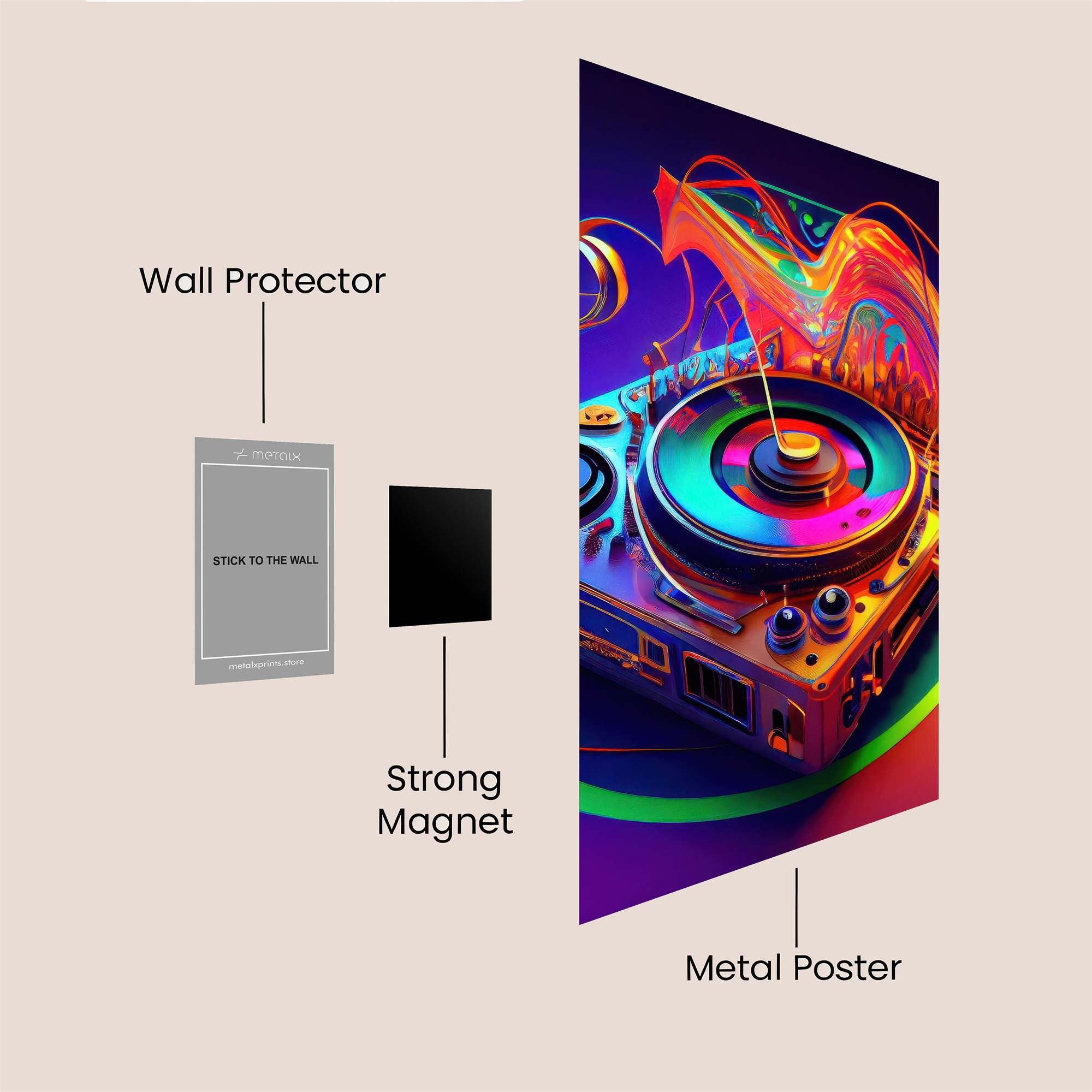 Turntable Trance Safe Wall Magnetic / M