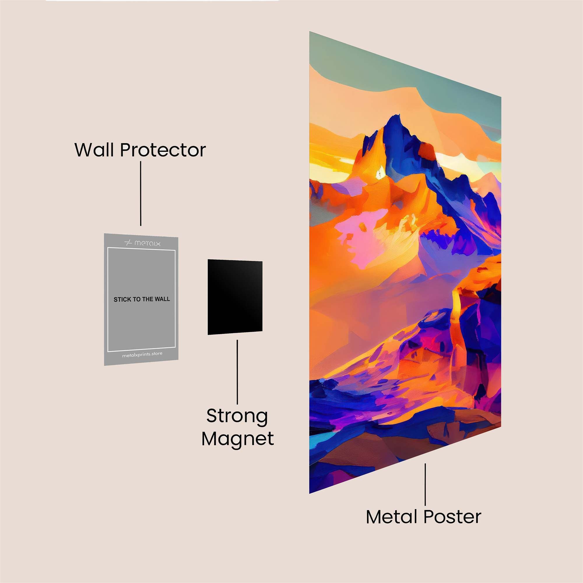 Sunset Serenity Safe Wall Magnetic / M
