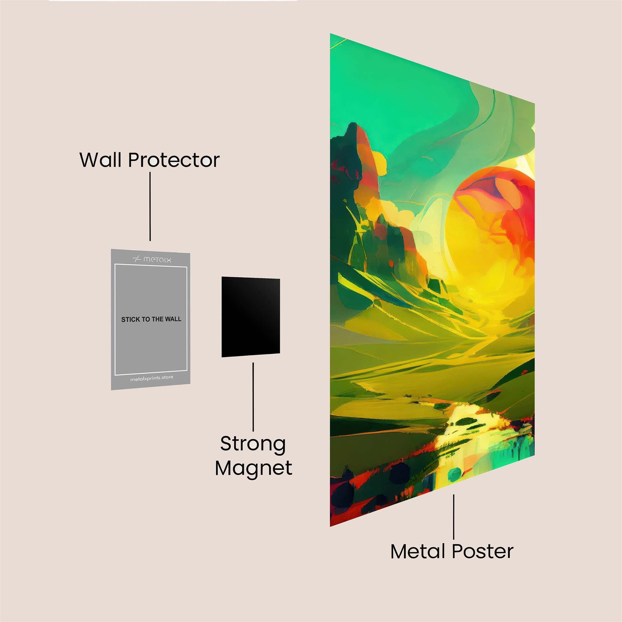 Sunset Serenity Safe Wall Magnetic / M