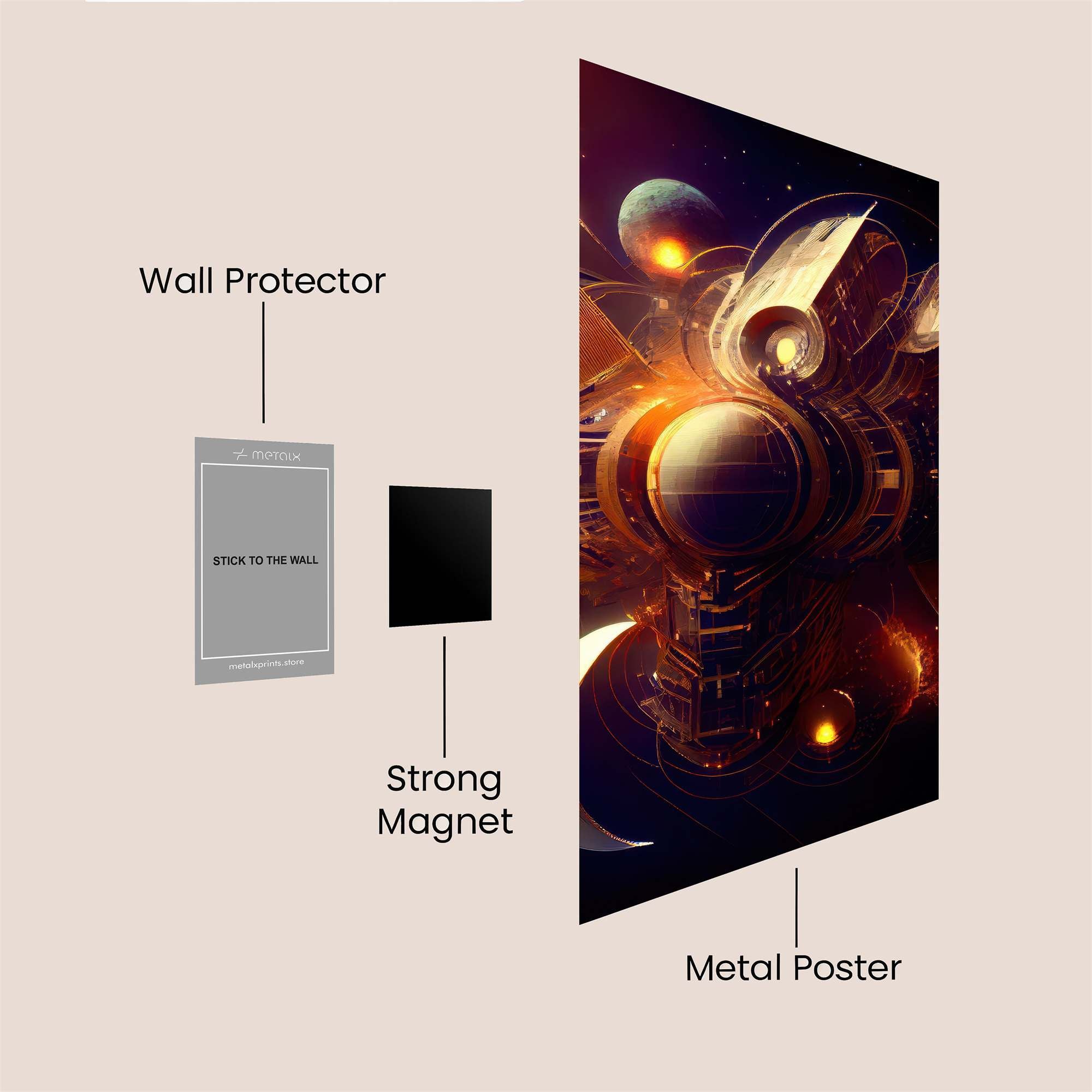 Cosmic Symphony Safe Wall Magnetic / M