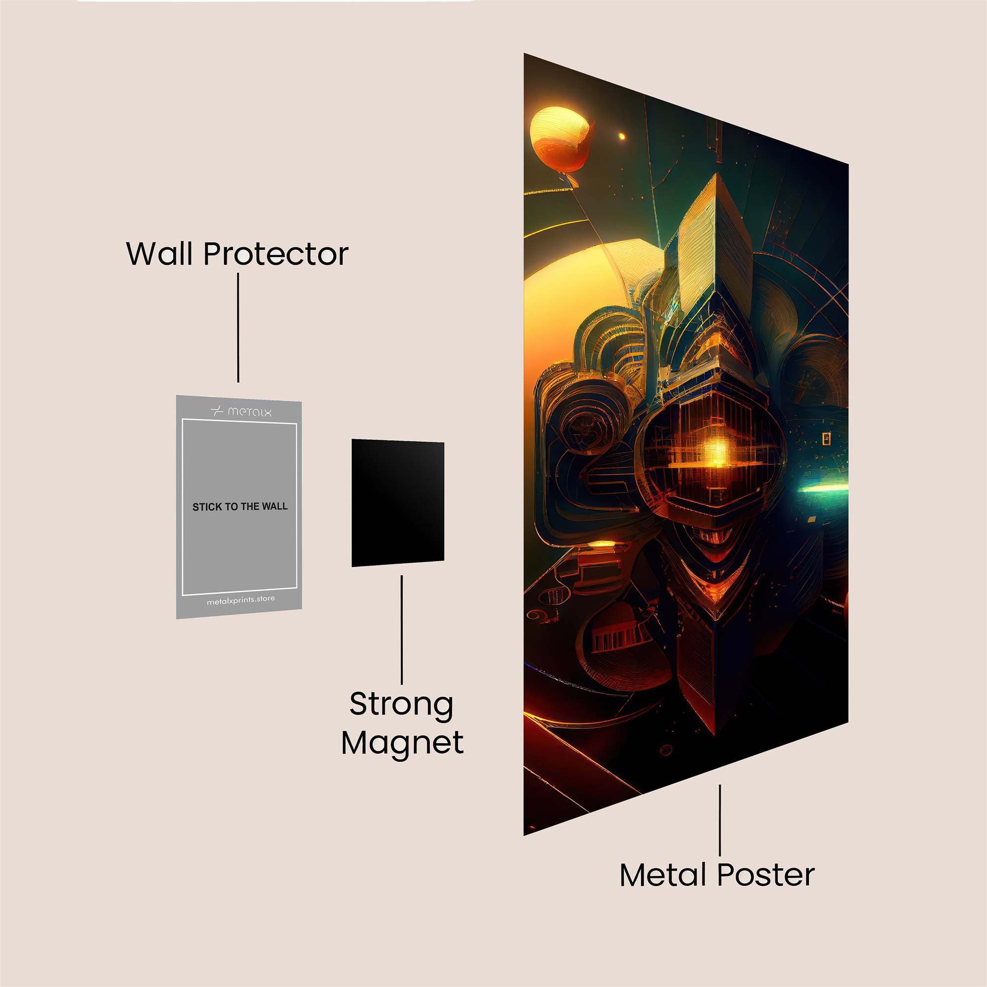 Cosmic Enigma Safe Wall Magnetic / M