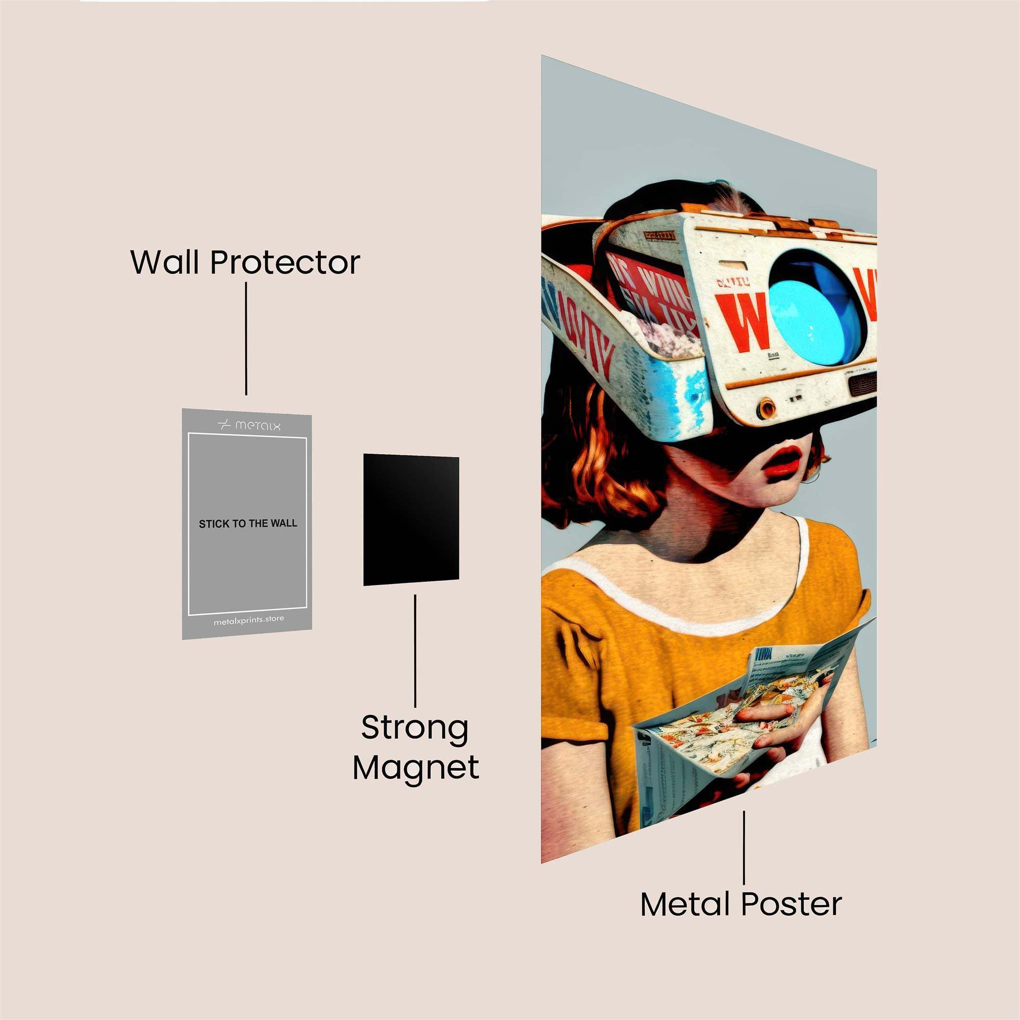 Retro Dream Safe Wall Magnetic / M