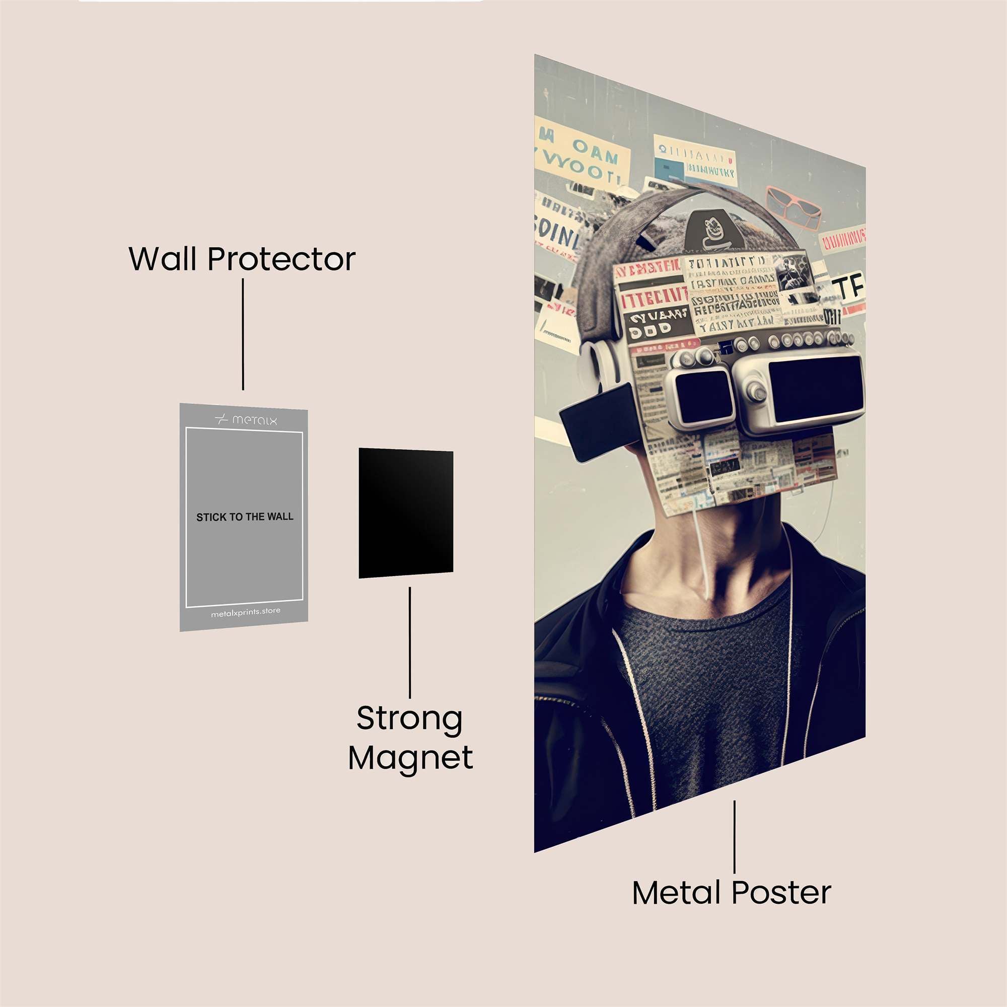Tech Overwhelm Safe Wall Magnetic / M