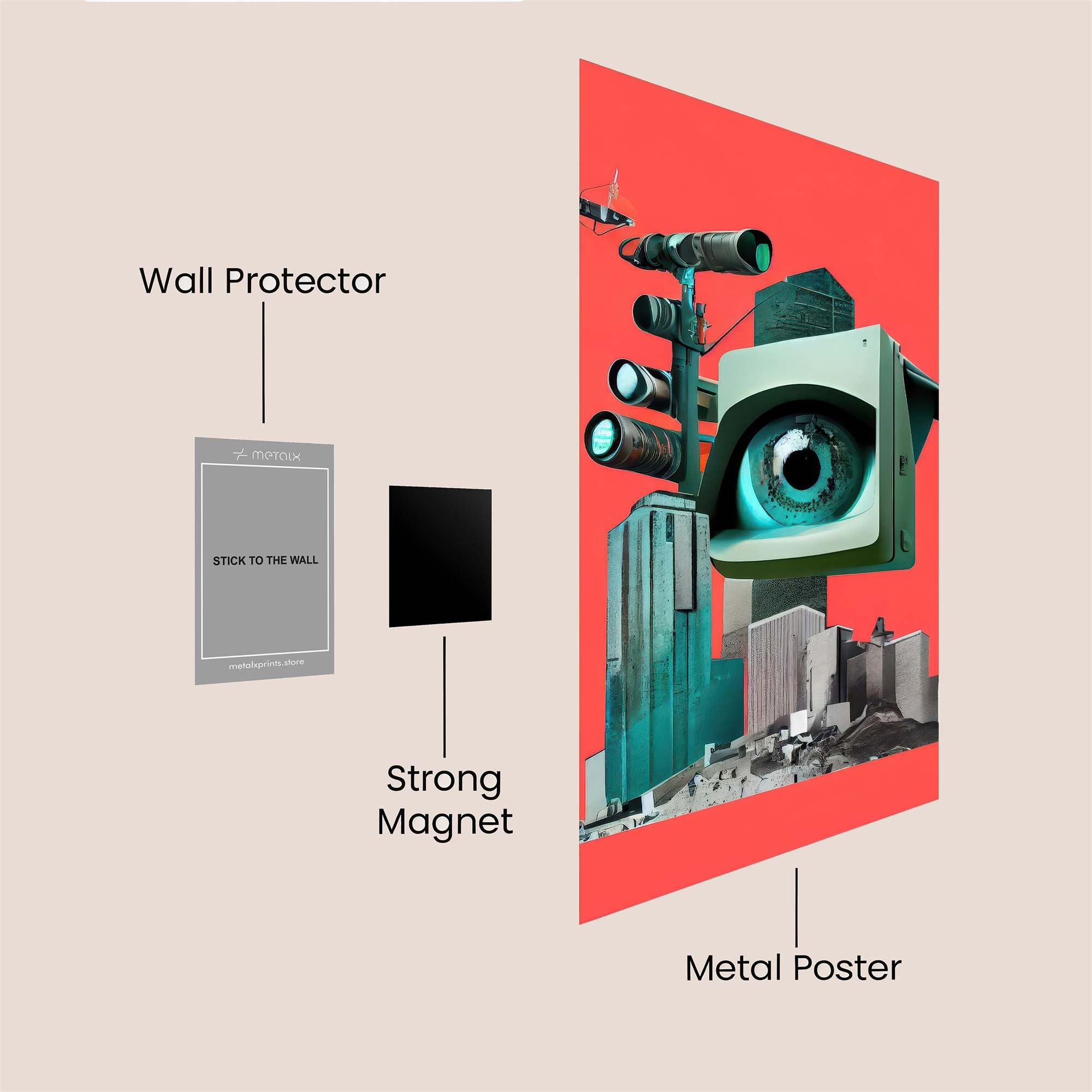 Surveillance Serenity Safe Wall Magnetic / M