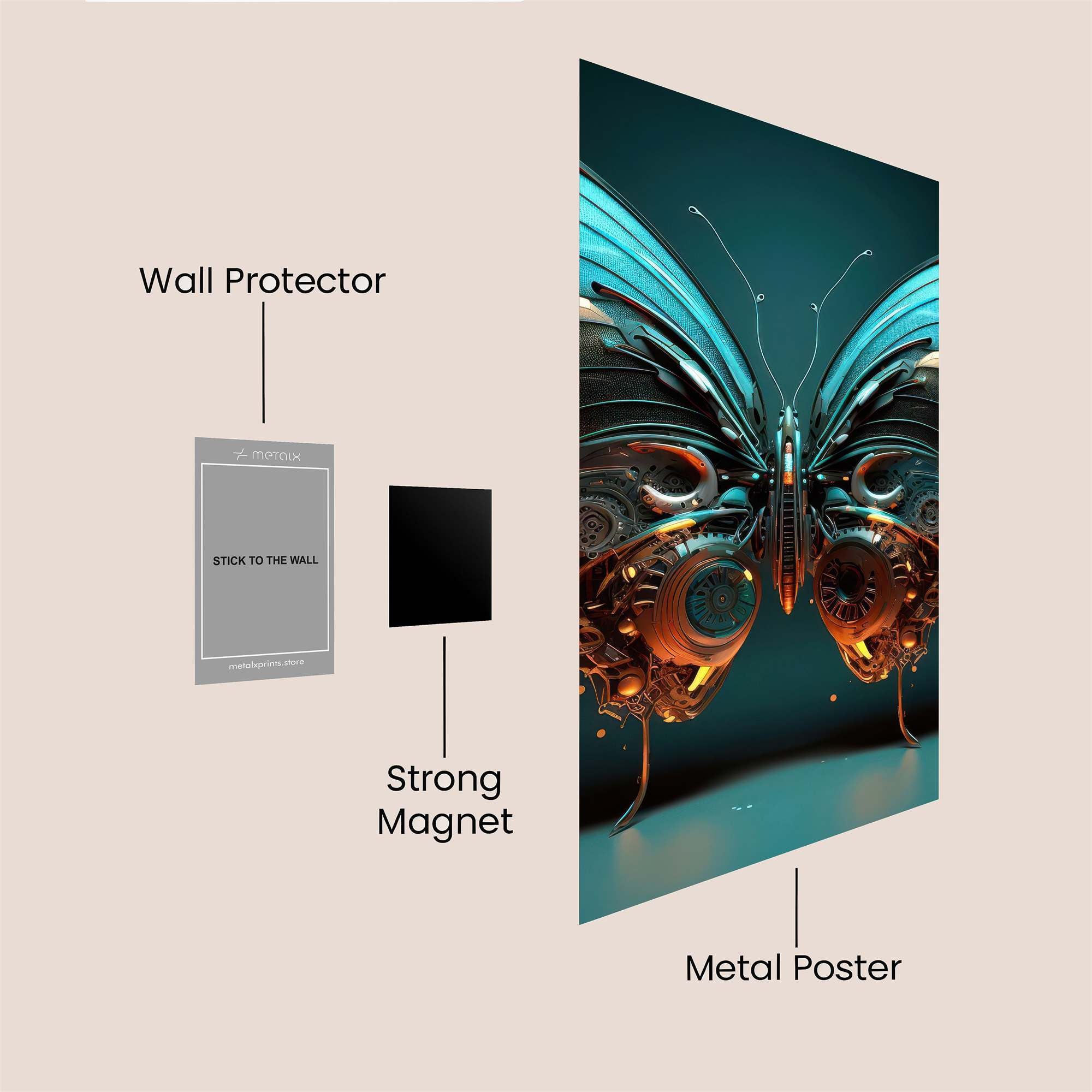 Horse Intricacy Safe Wall Magnetic / M