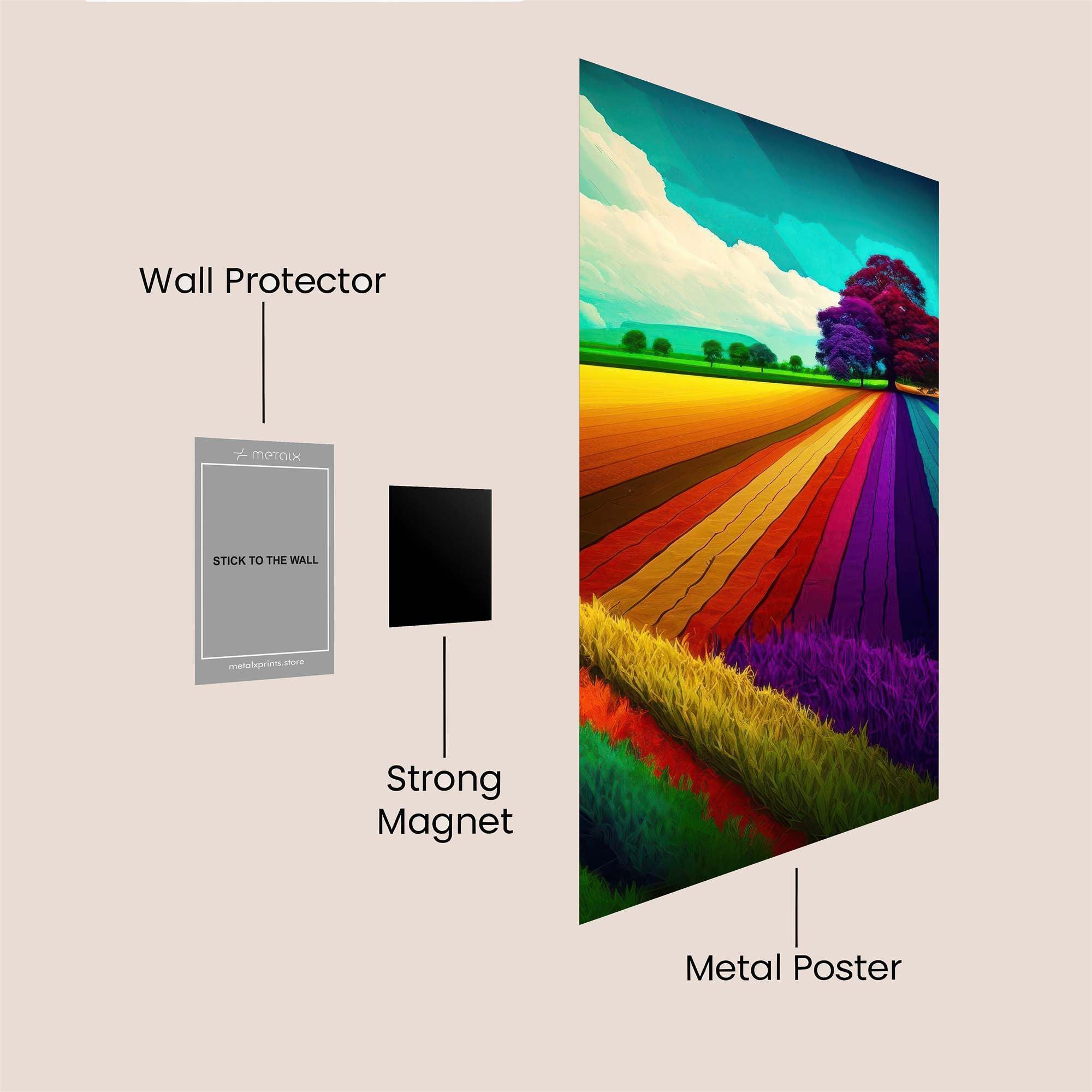 Vibrant Serenity Safe Wall Magnetic / M