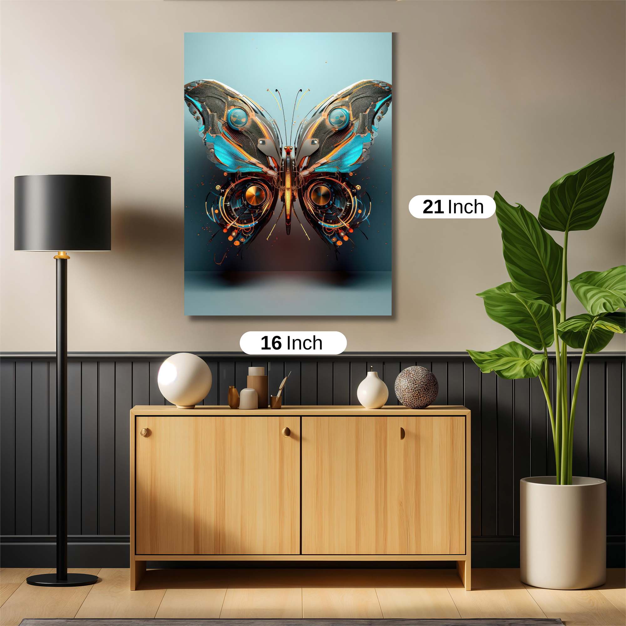 Butterfly Cybernetic Safe Wall Magnetic / M