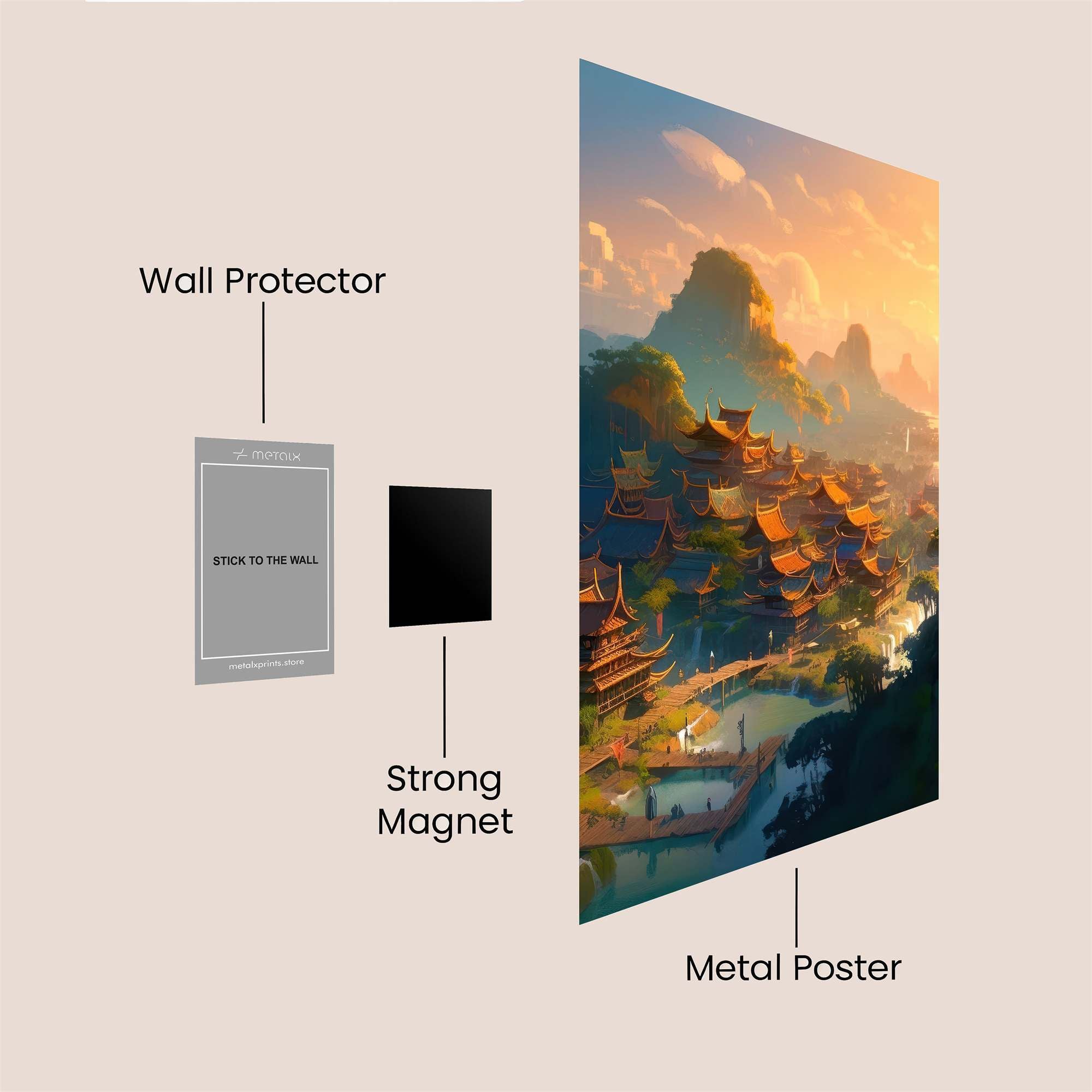 Pharaoh Serene Safe Wall Magnetic / M