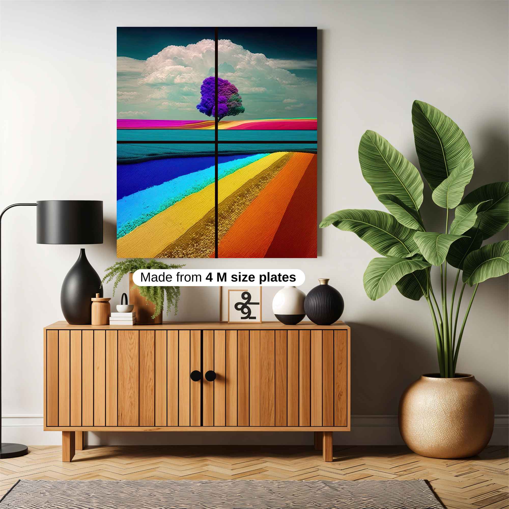 Rainbow Whimsy Safe Wall Magnetic / M