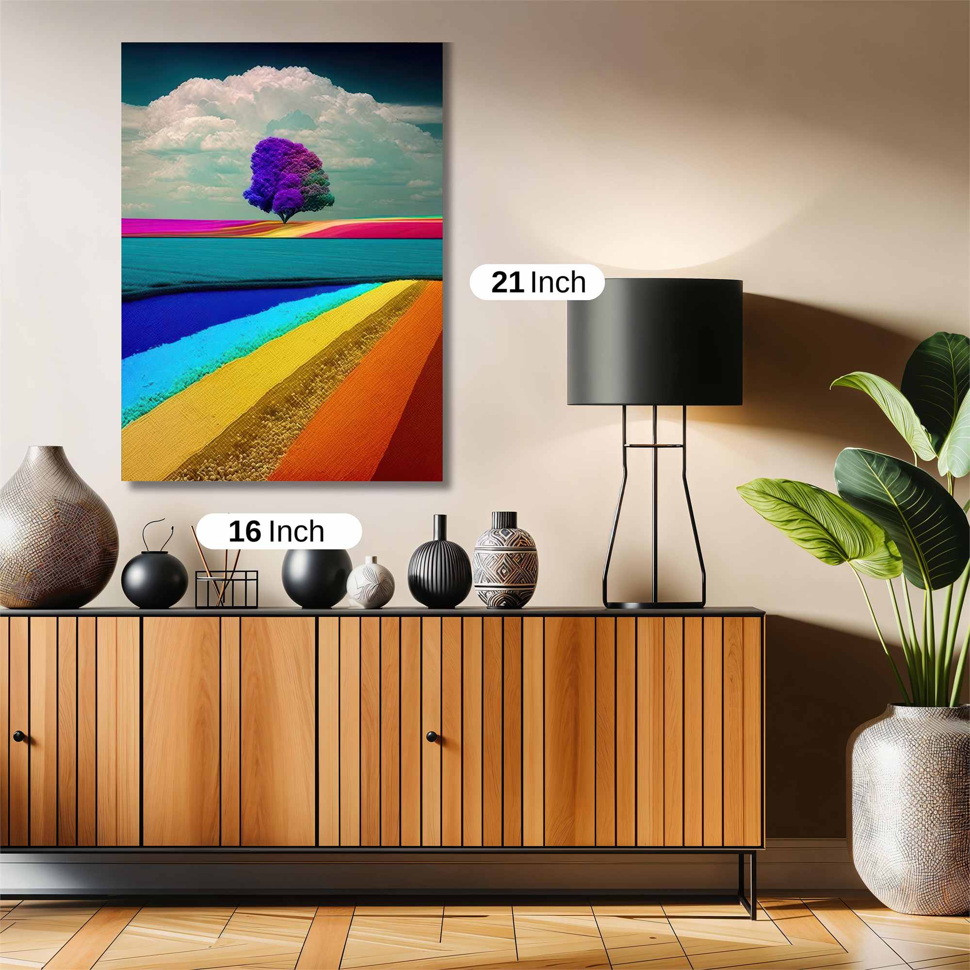 Rainbow Whimsy Safe Wall Magnetic / M