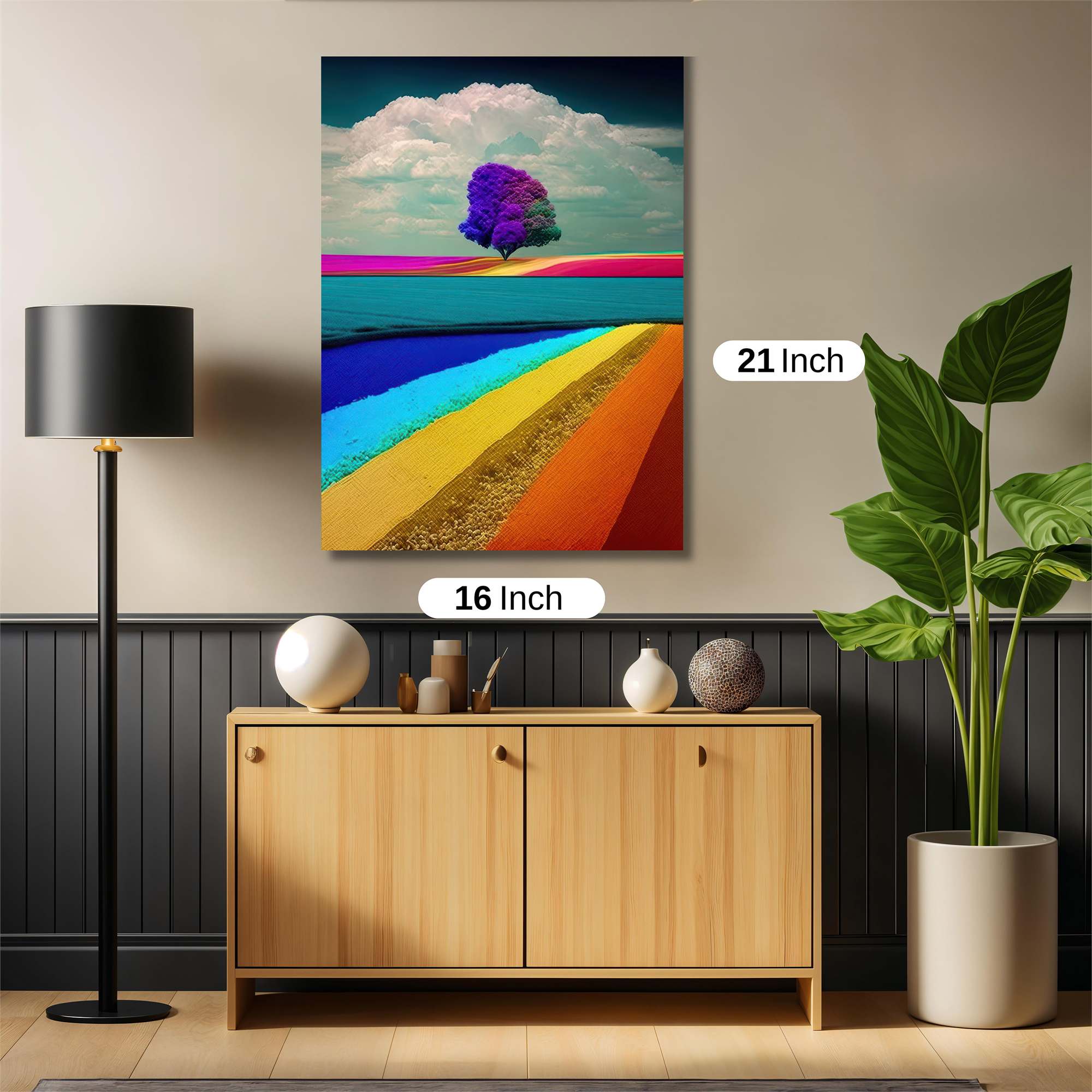 Rainbow Whimsy Safe Wall Magnetic / M