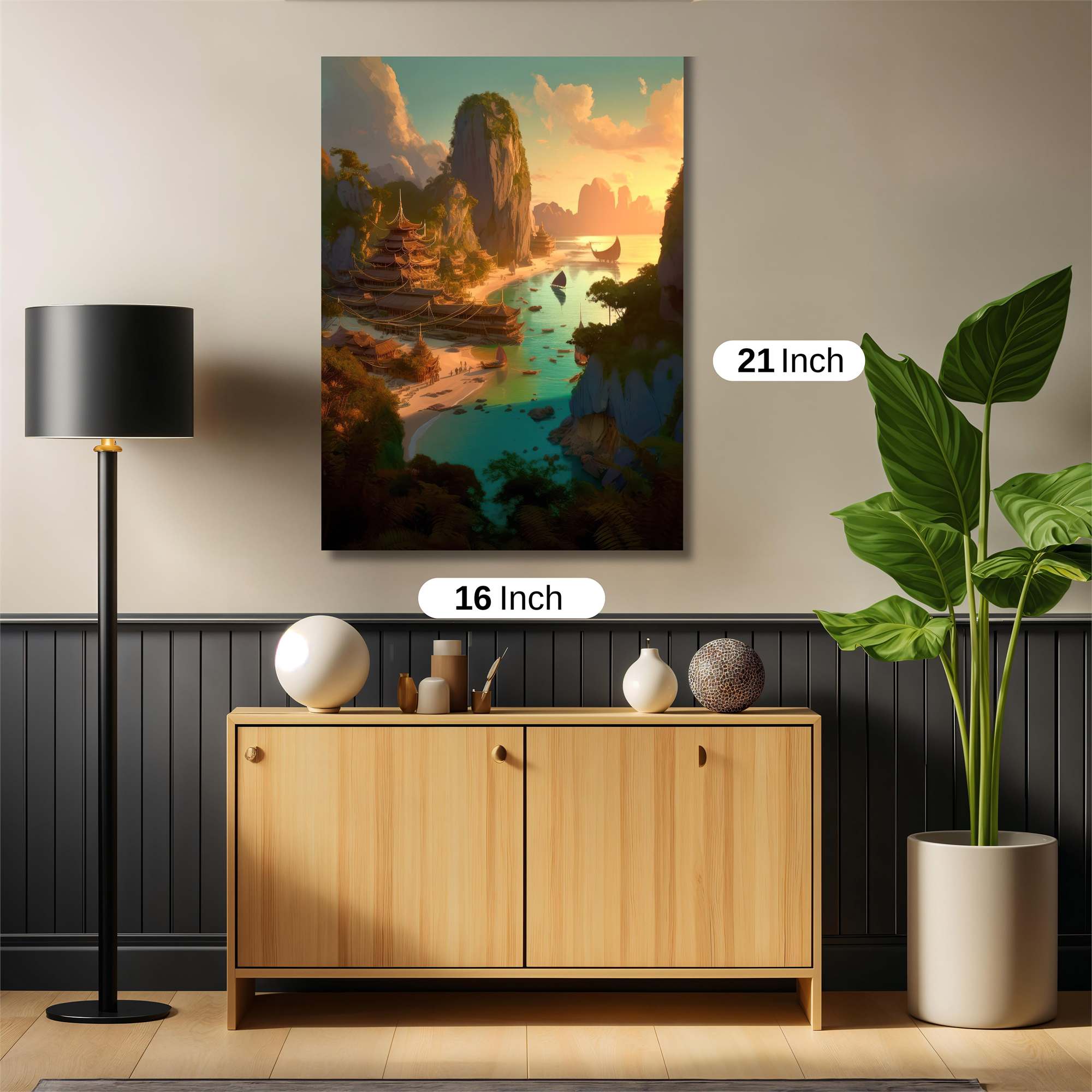 Island Serenity Safe Wall Magnetic / M