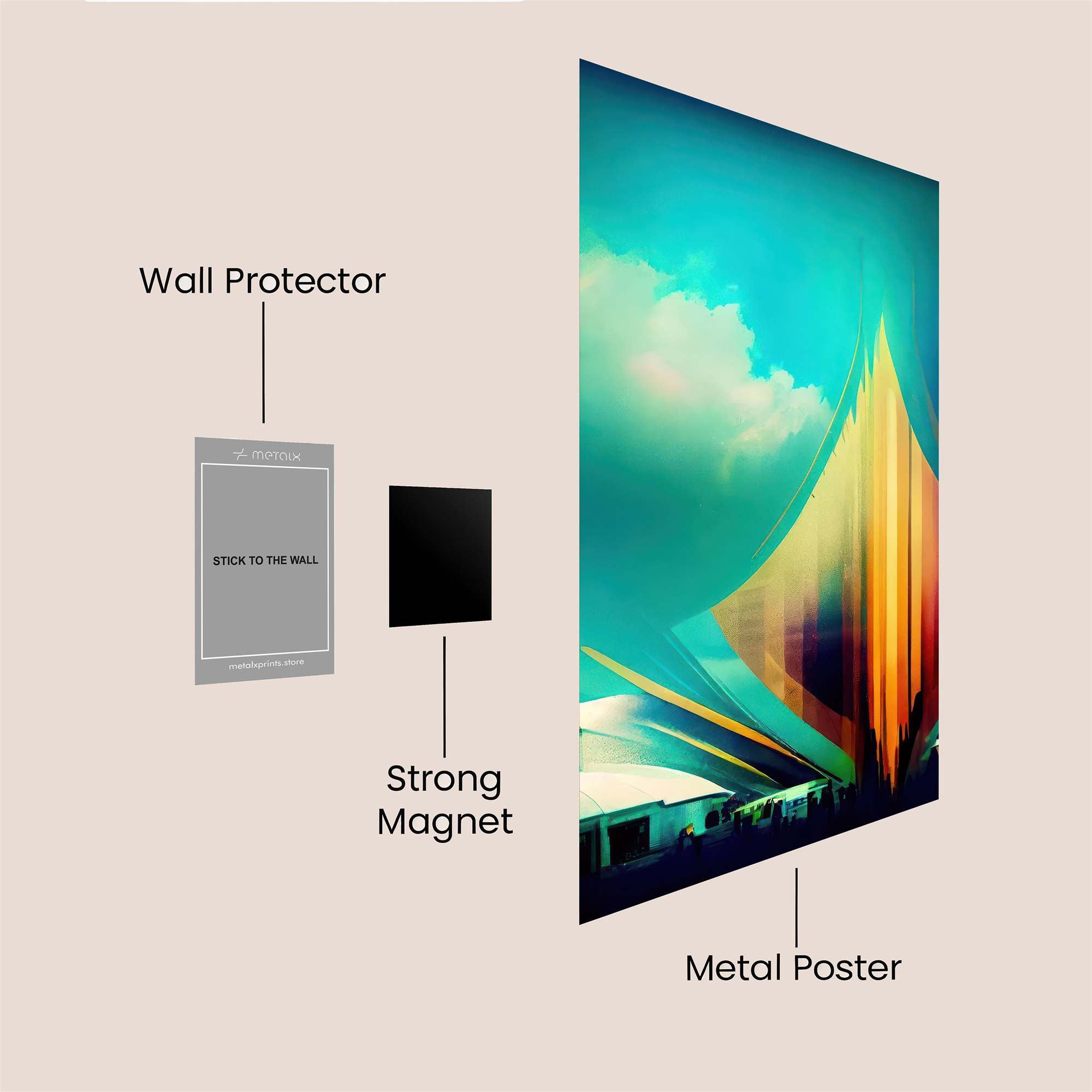 Pyramid Dream Safe Wall Magnetic / M
