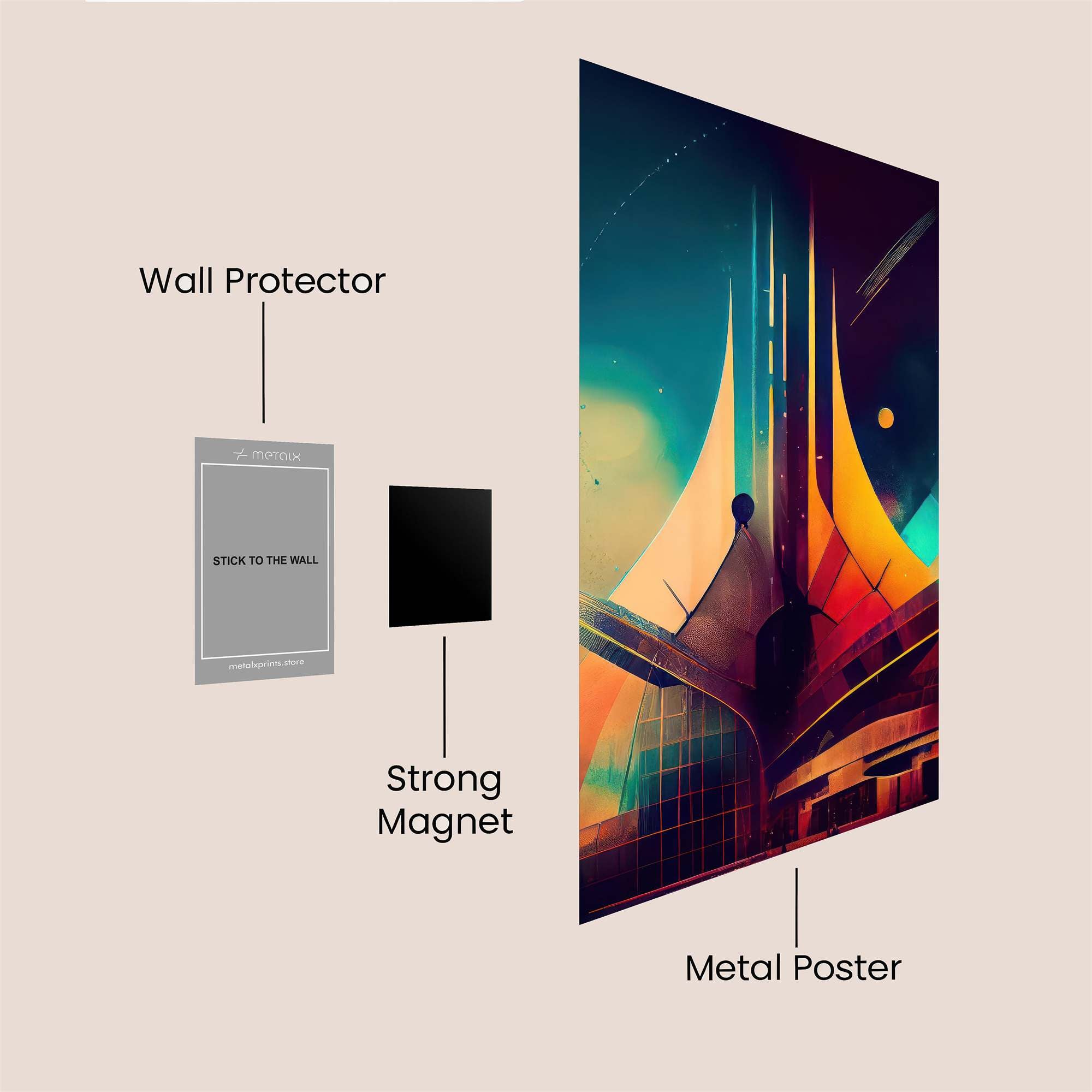 Cosmic Serenity Safe Wall Magnetic / M
