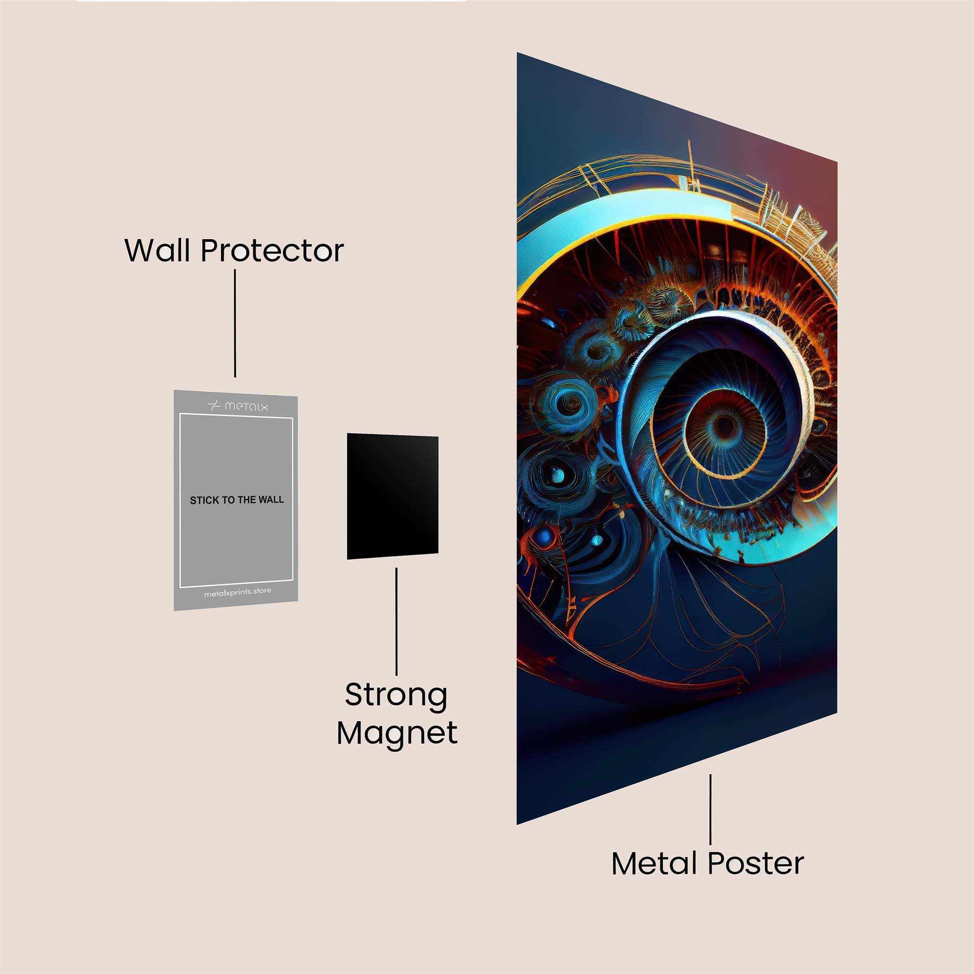 Spiral Dream Safe Wall Magnetic / M