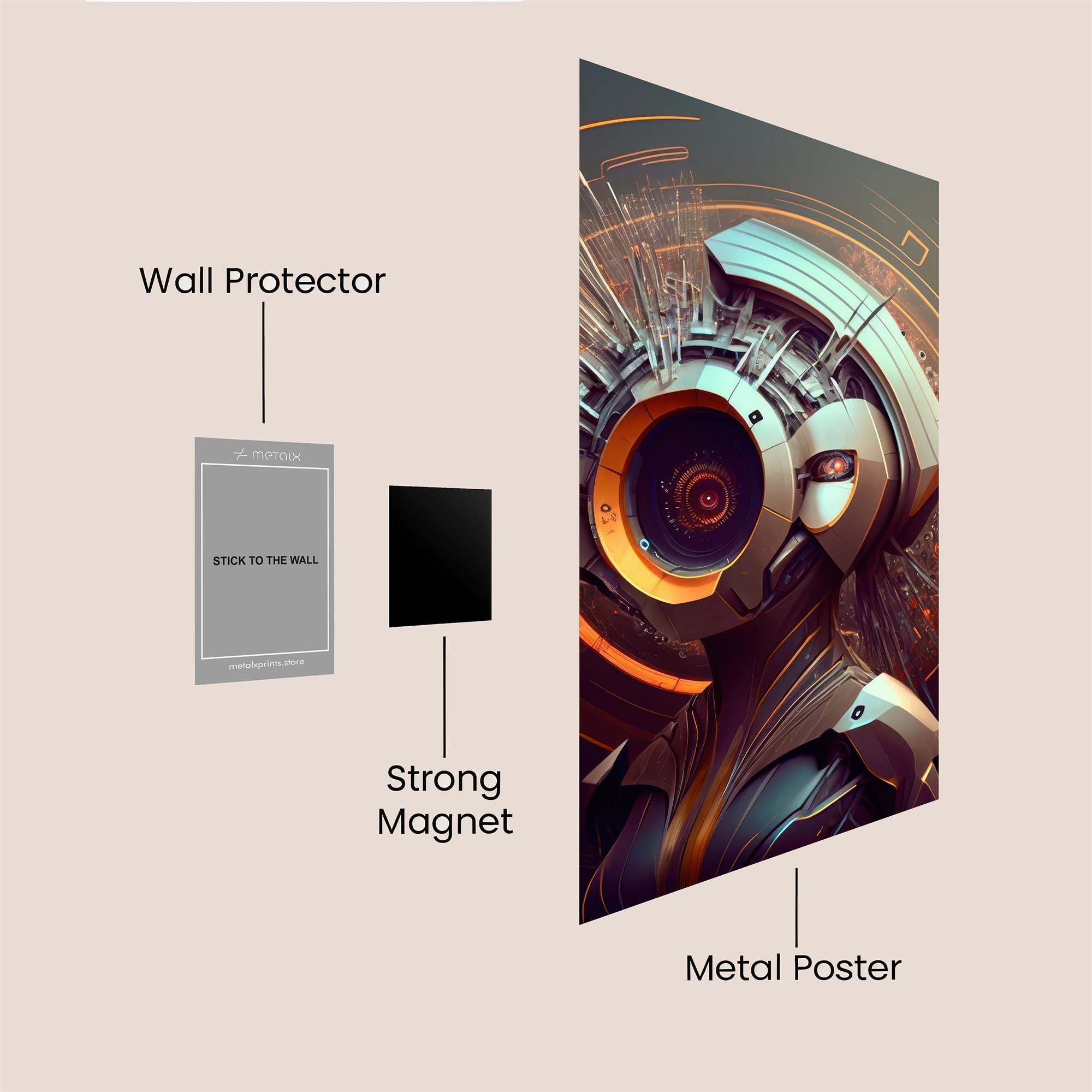 Towering Apocalypse Safe Wall Magnetic / M