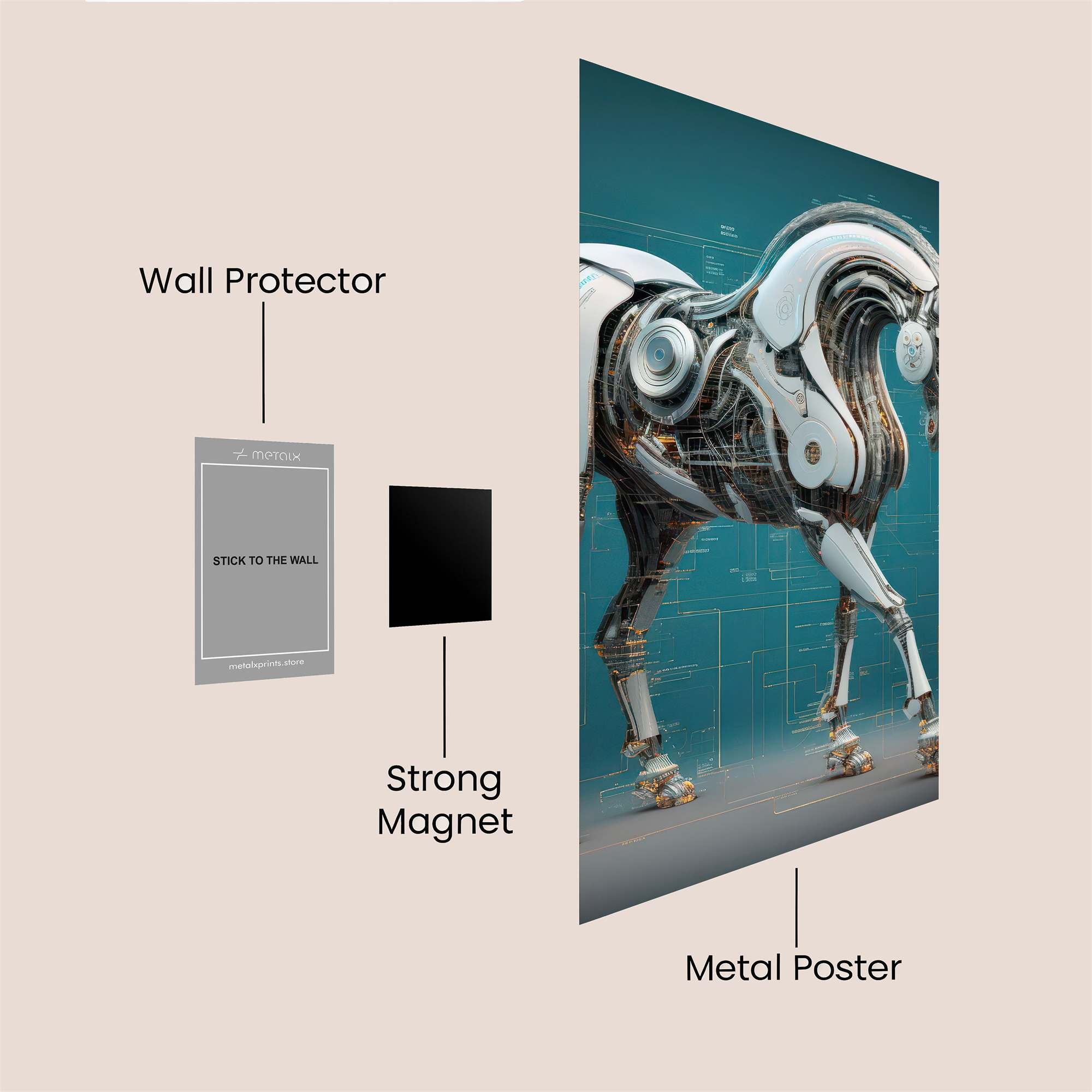 Robo-Steed Safe Wall Magnetic / M