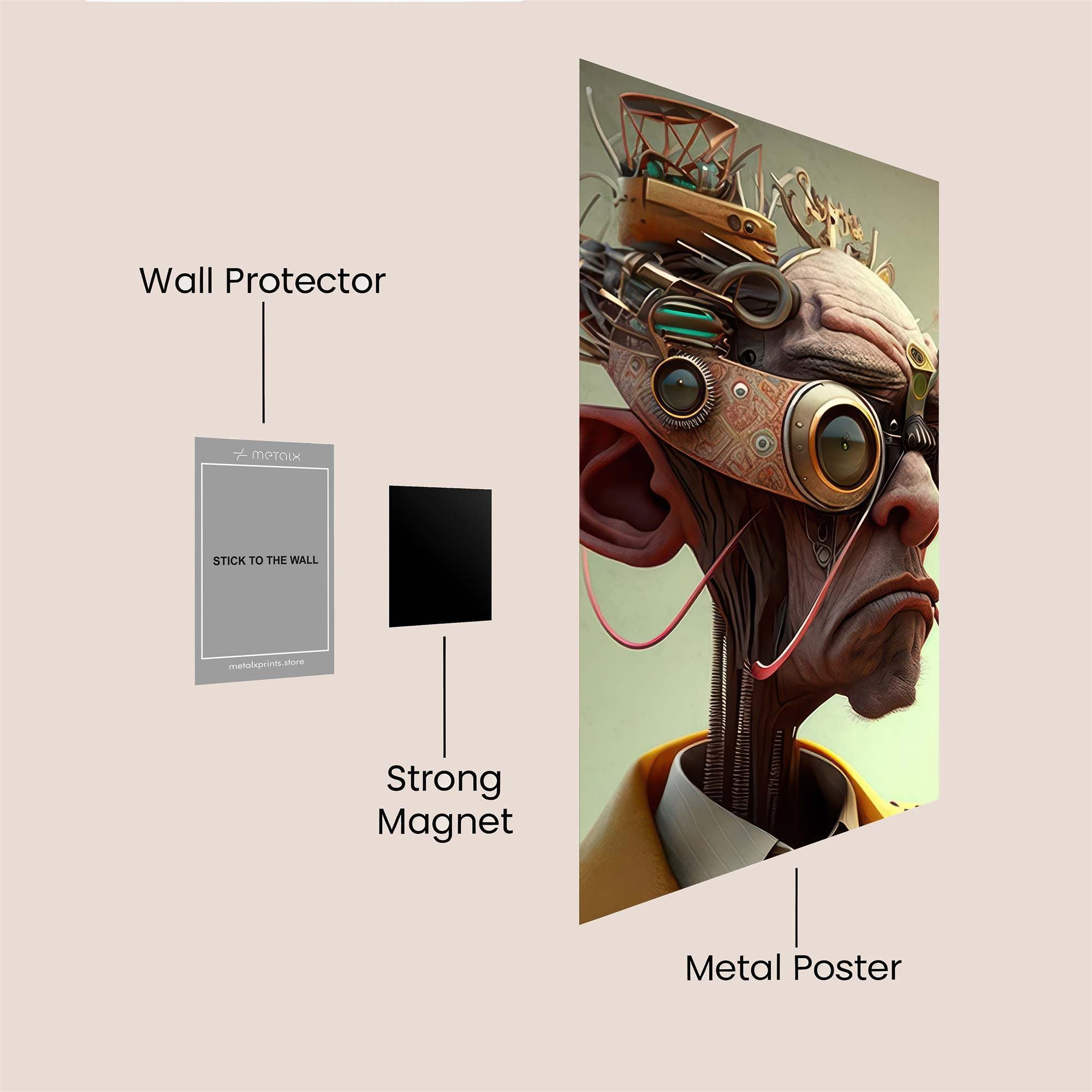 Surreal Elegance Safe Wall Magnetic / M