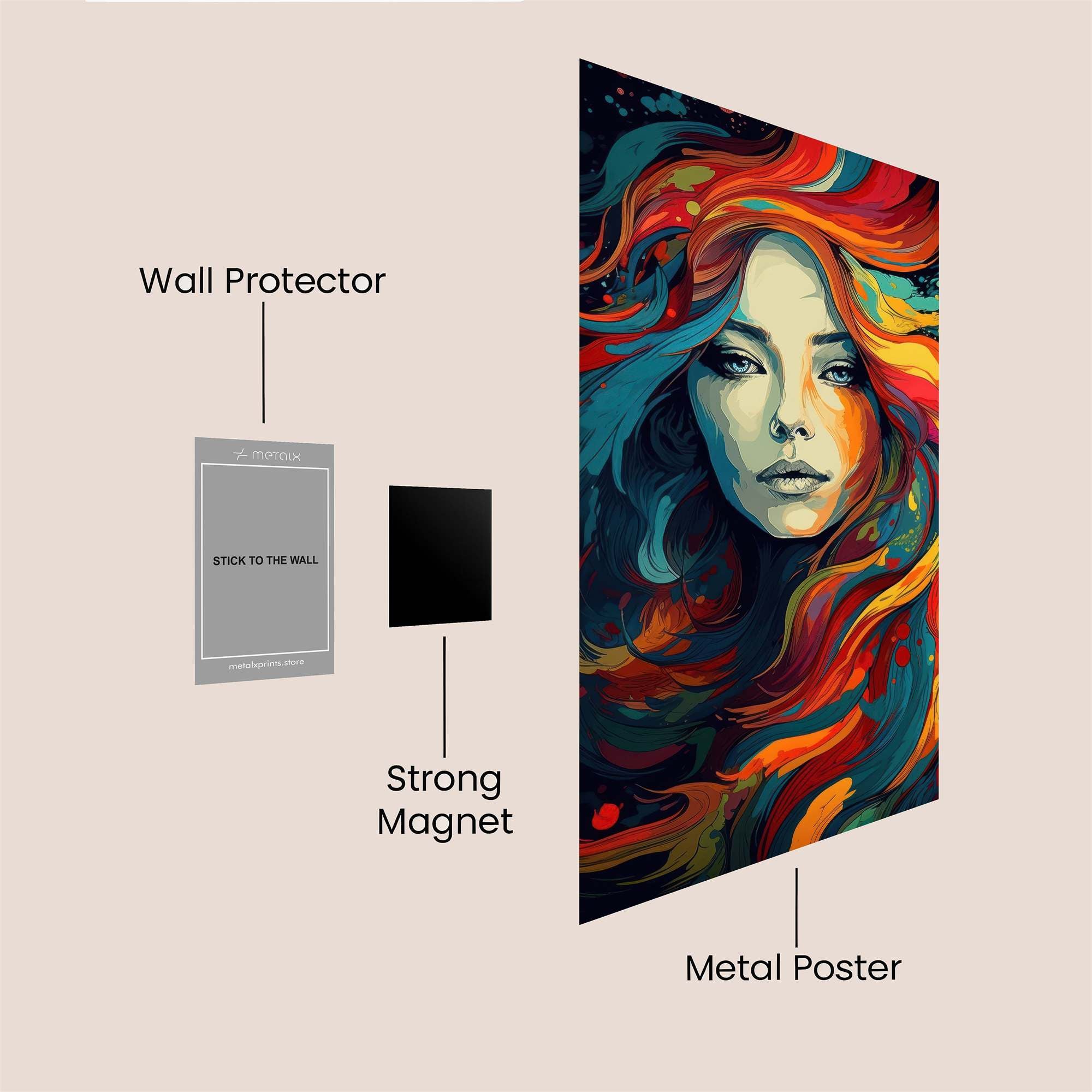 Aurora Whimsy Safe Wall Magnetic / M