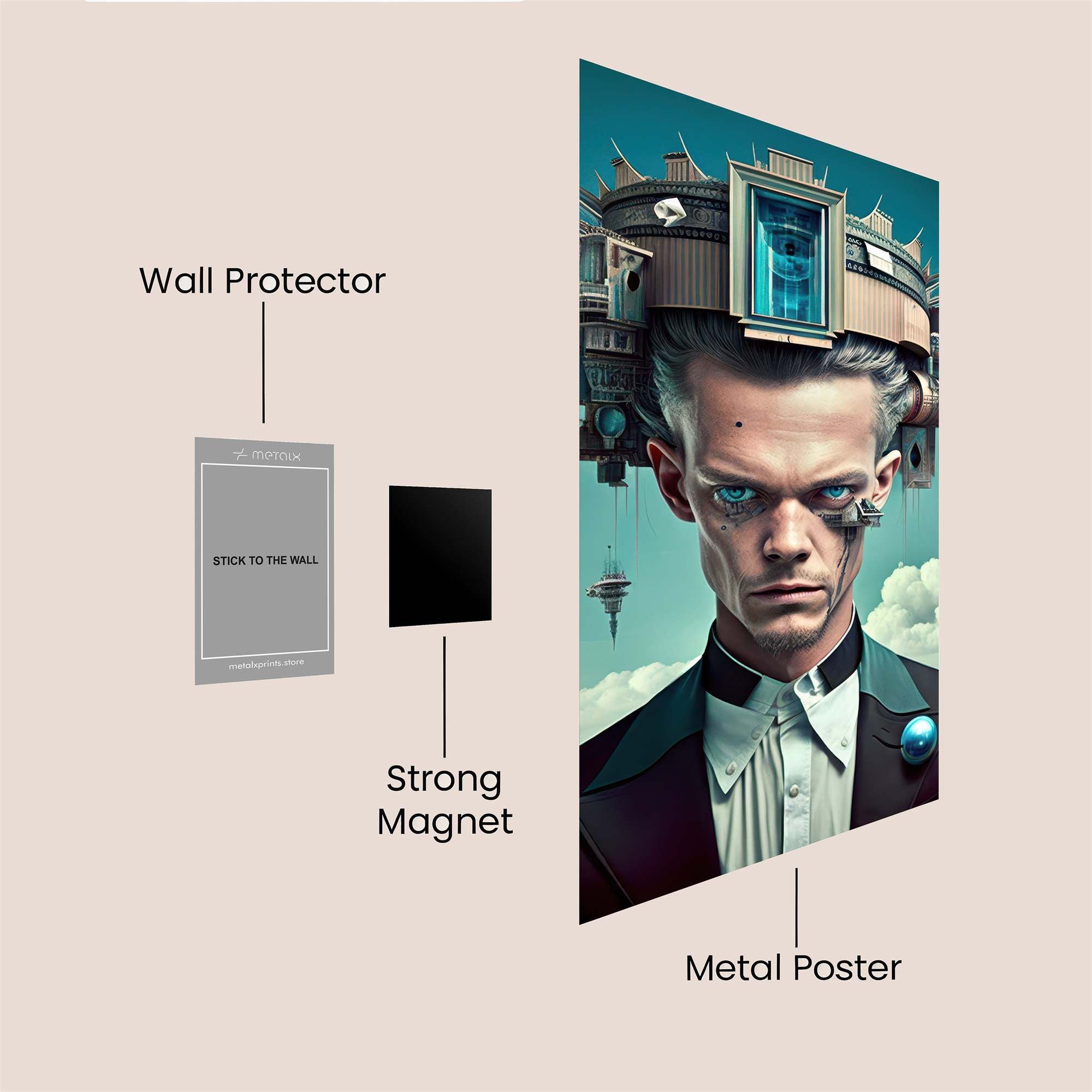 Mindscape Surreal Safe Wall Magnetic / M