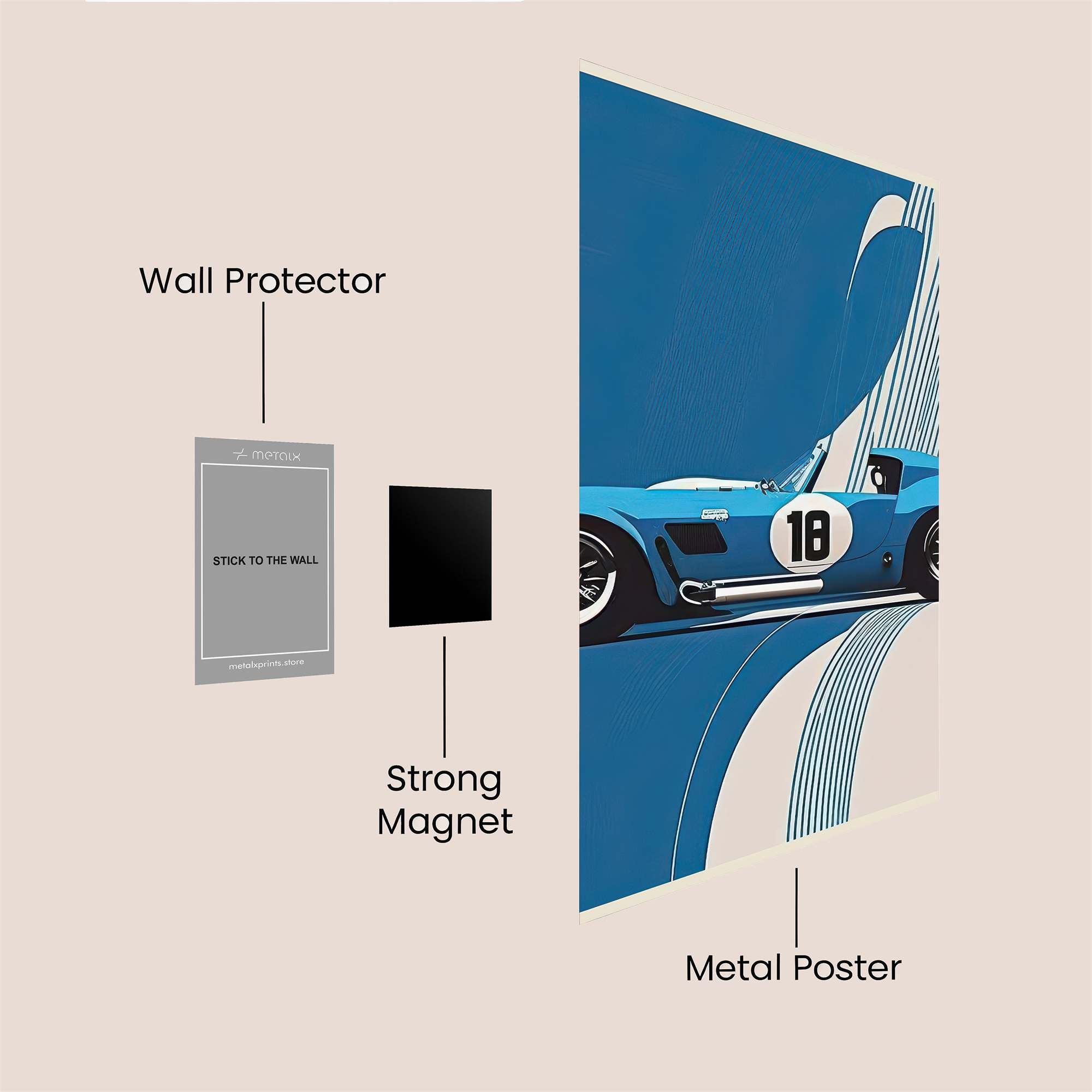Shelby Thrill Safe Wall Magnetic / M