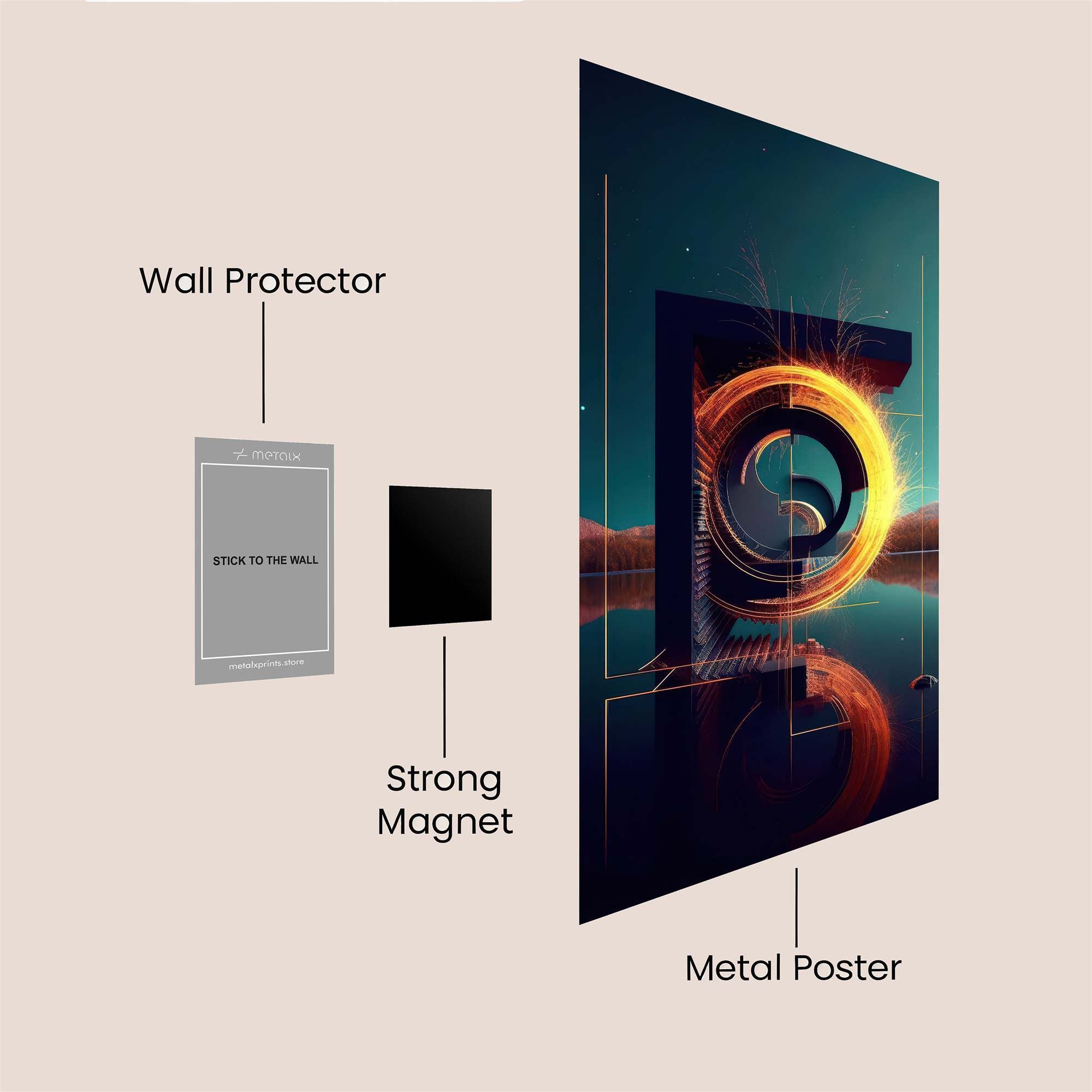 Portal Ignite Safe Wall Magnetic / M