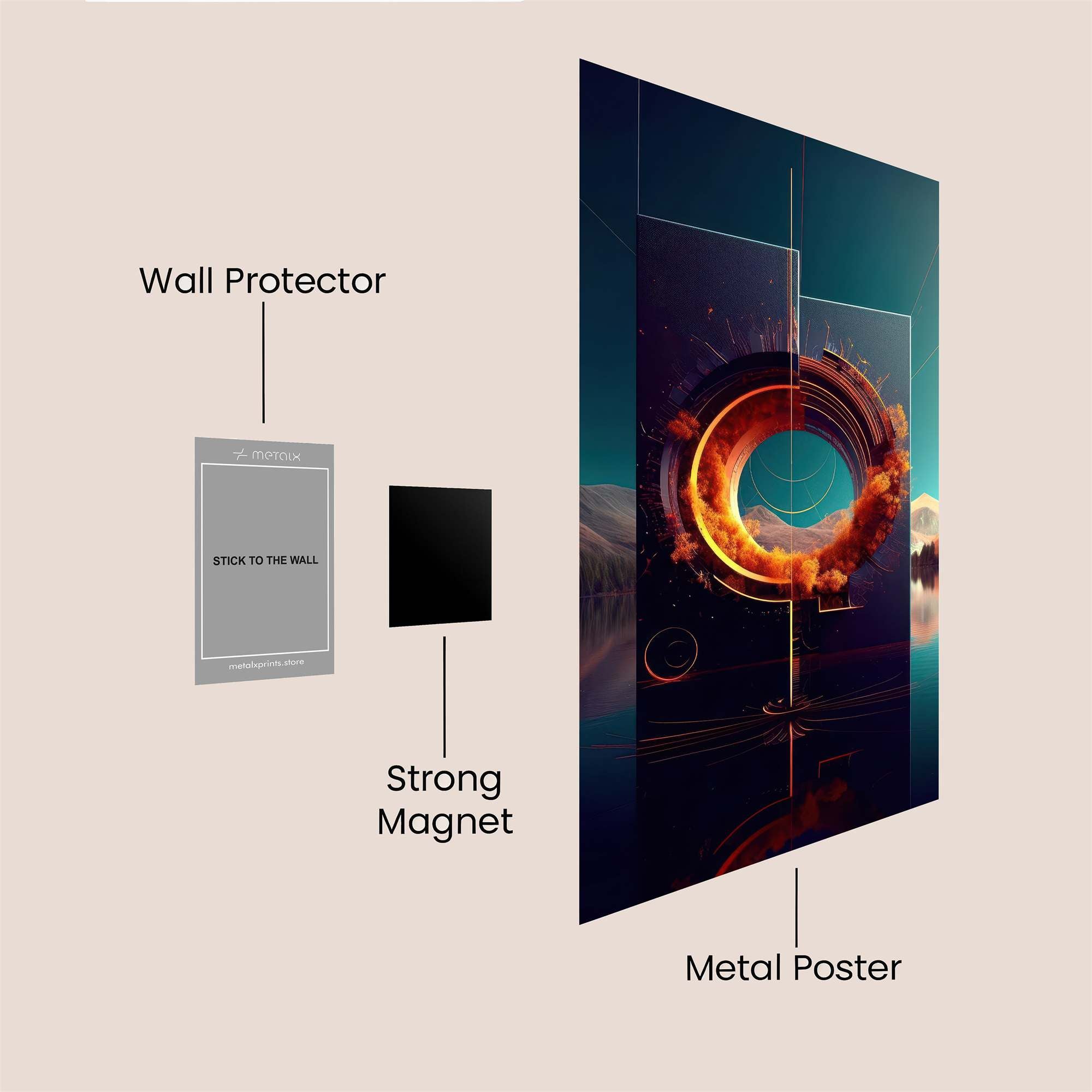 Frog Vacation Safe Wall Magnetic / M