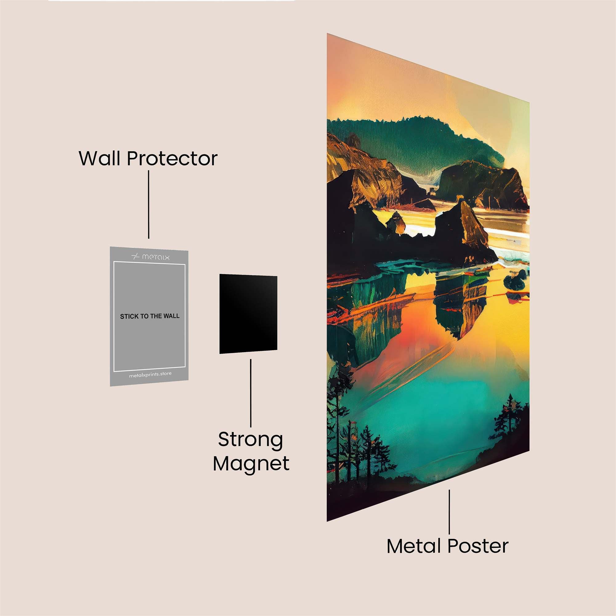 Geisha Serenity Safe Wall Magnetic / M