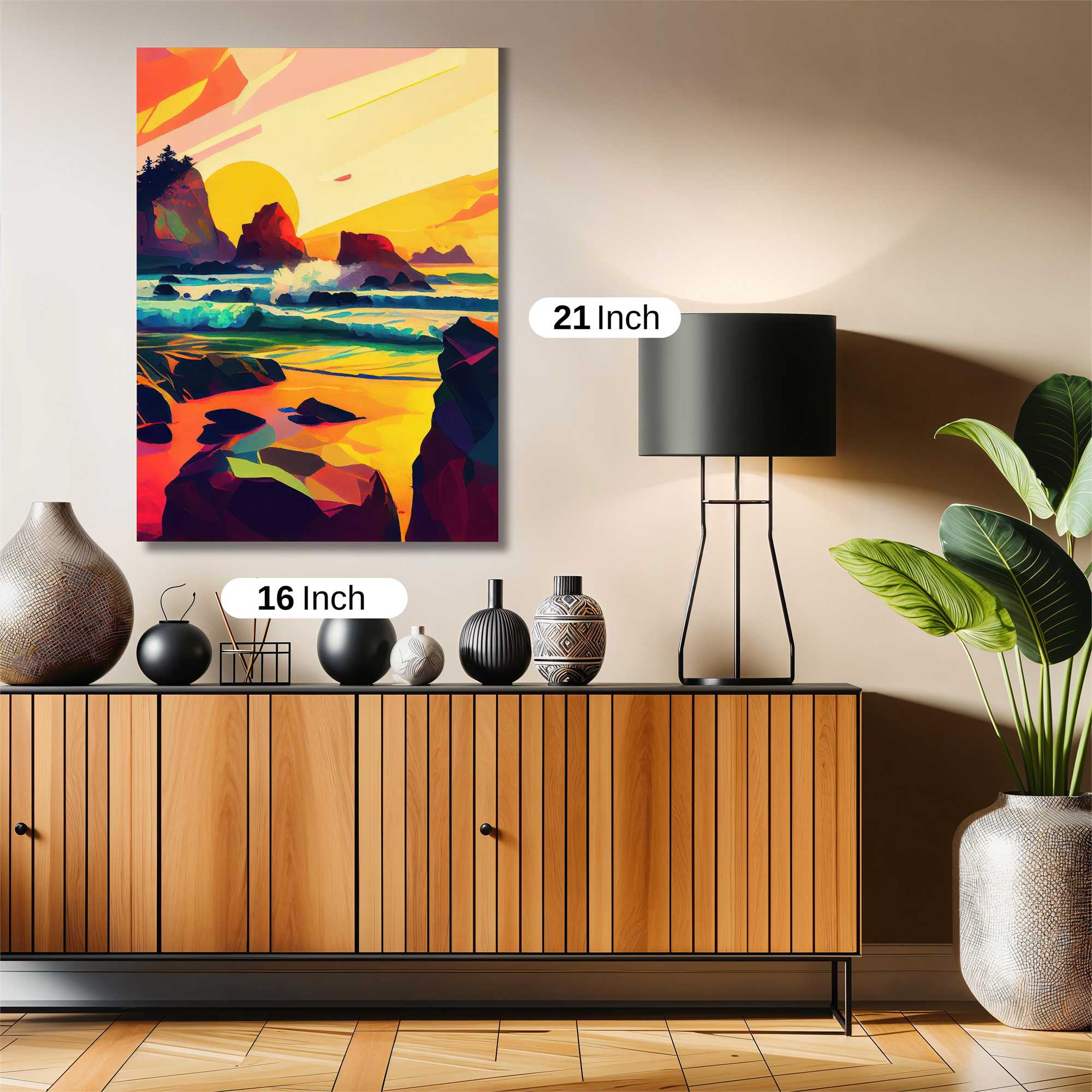 Sunset Serenity Safe Wall Magnetic / M