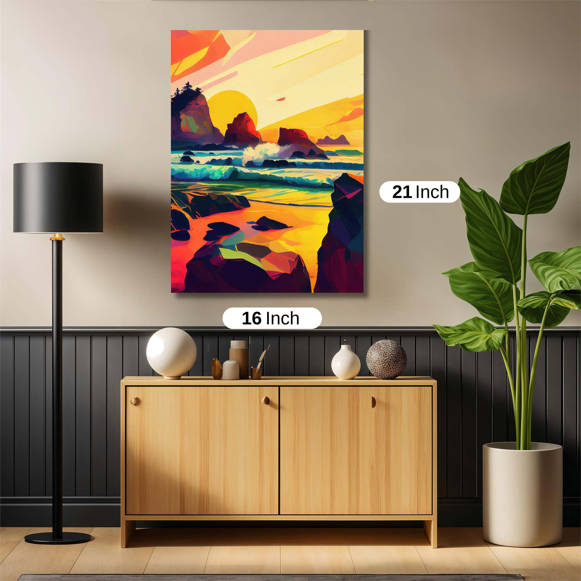 Sunset Serenity Safe Wall Magnetic / M
