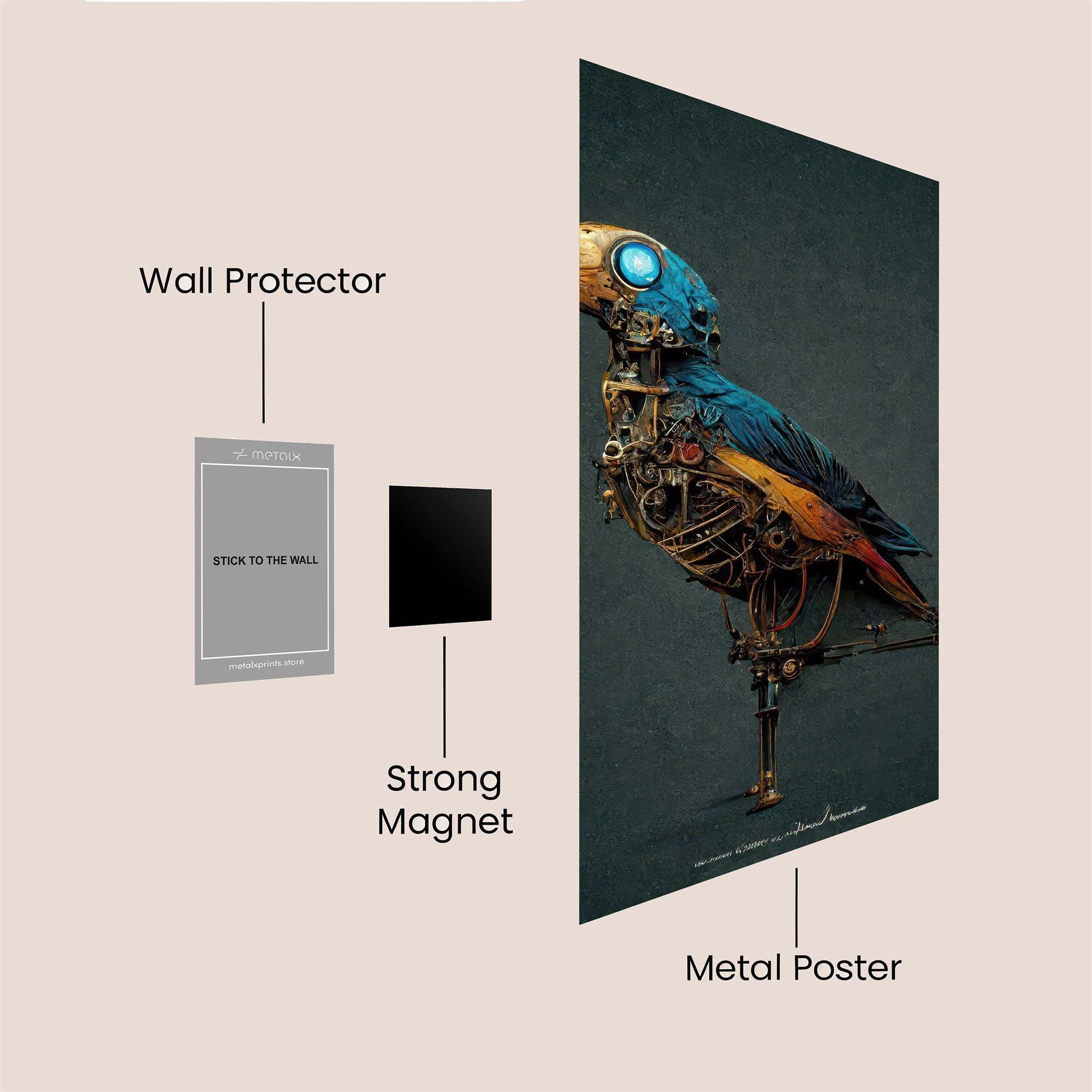 KnightlyMystique Safe Wall Magnetic / M