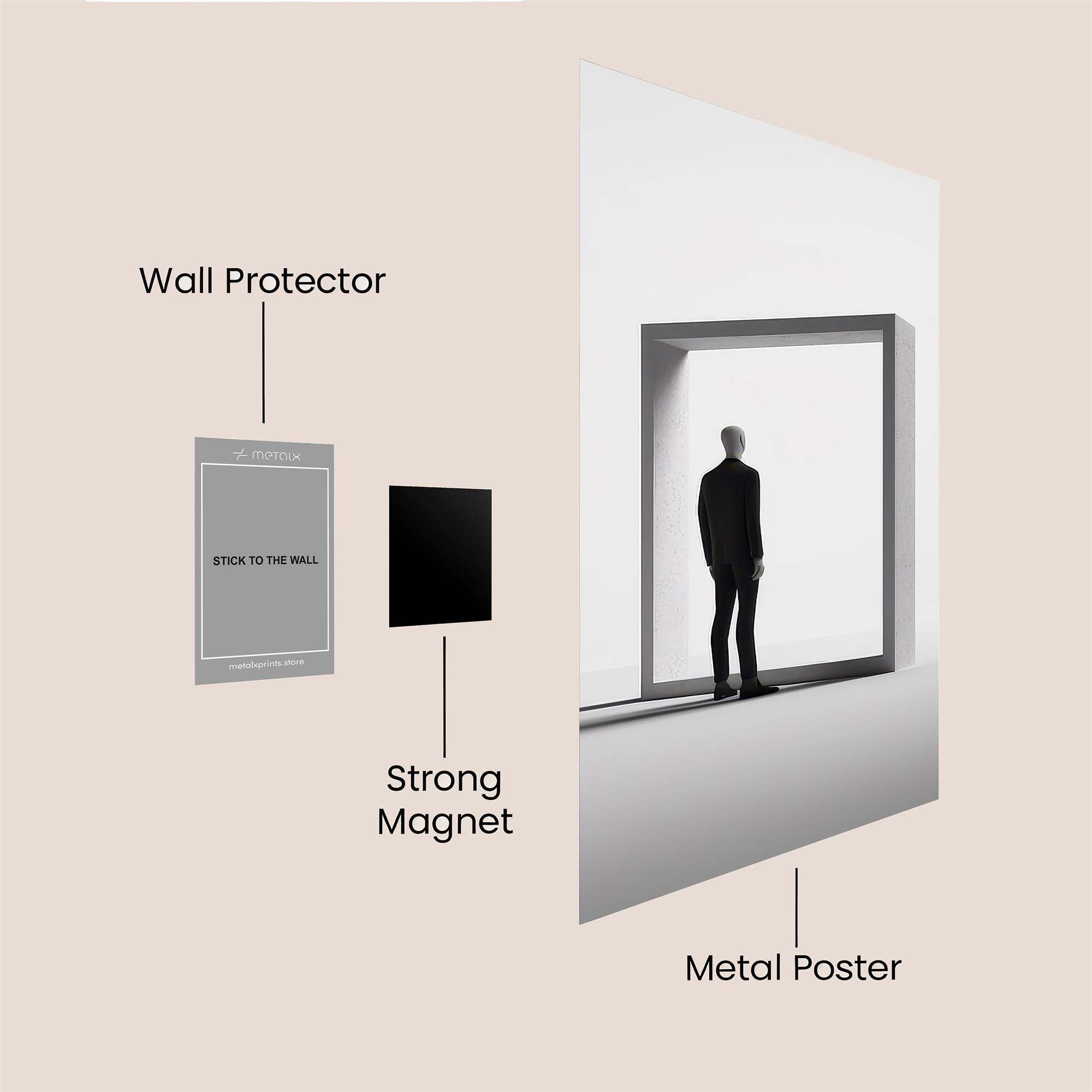 Frame Contemplation Safe Wall Magnetic / M