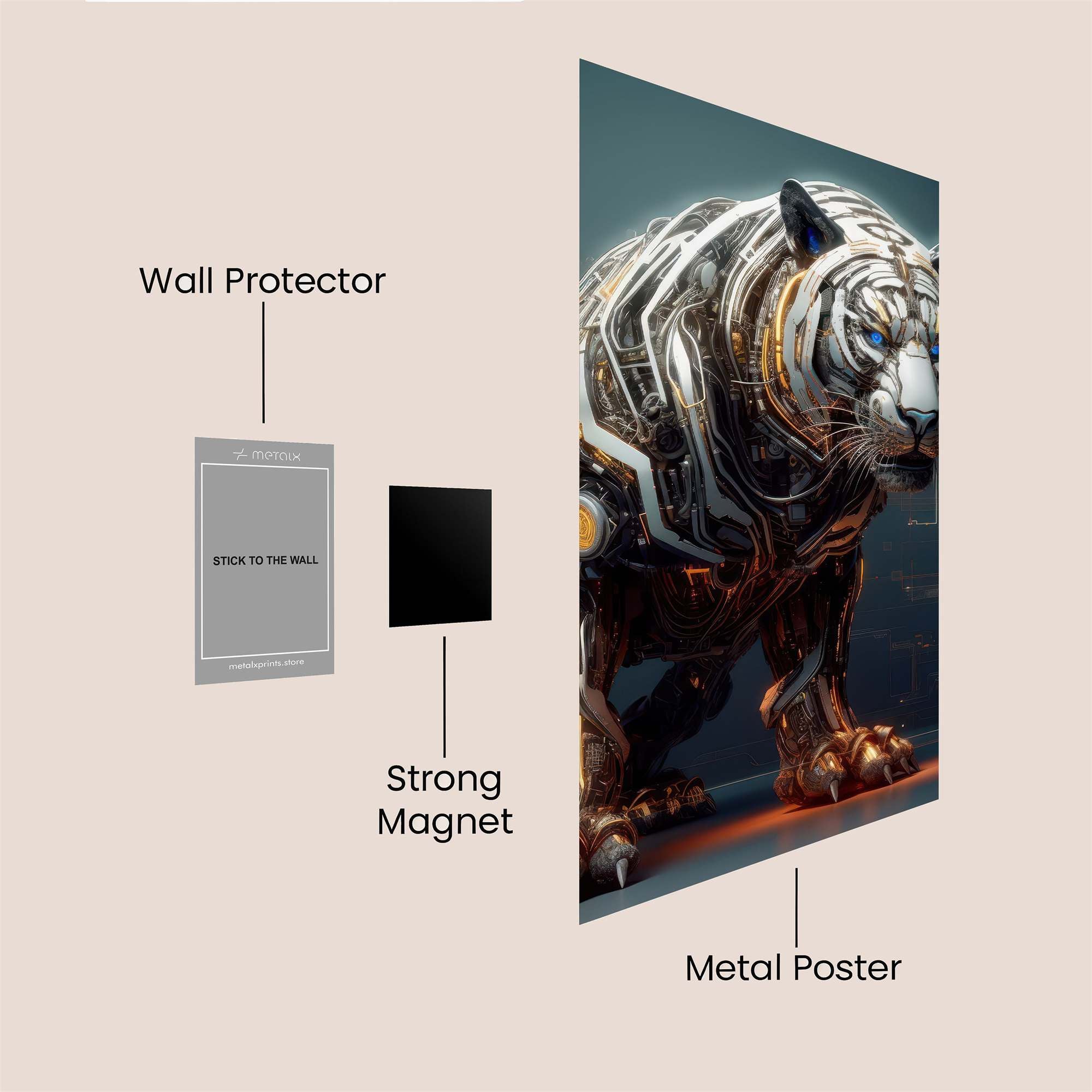 Nefertiti Radiant Safe Wall Magnetic / M