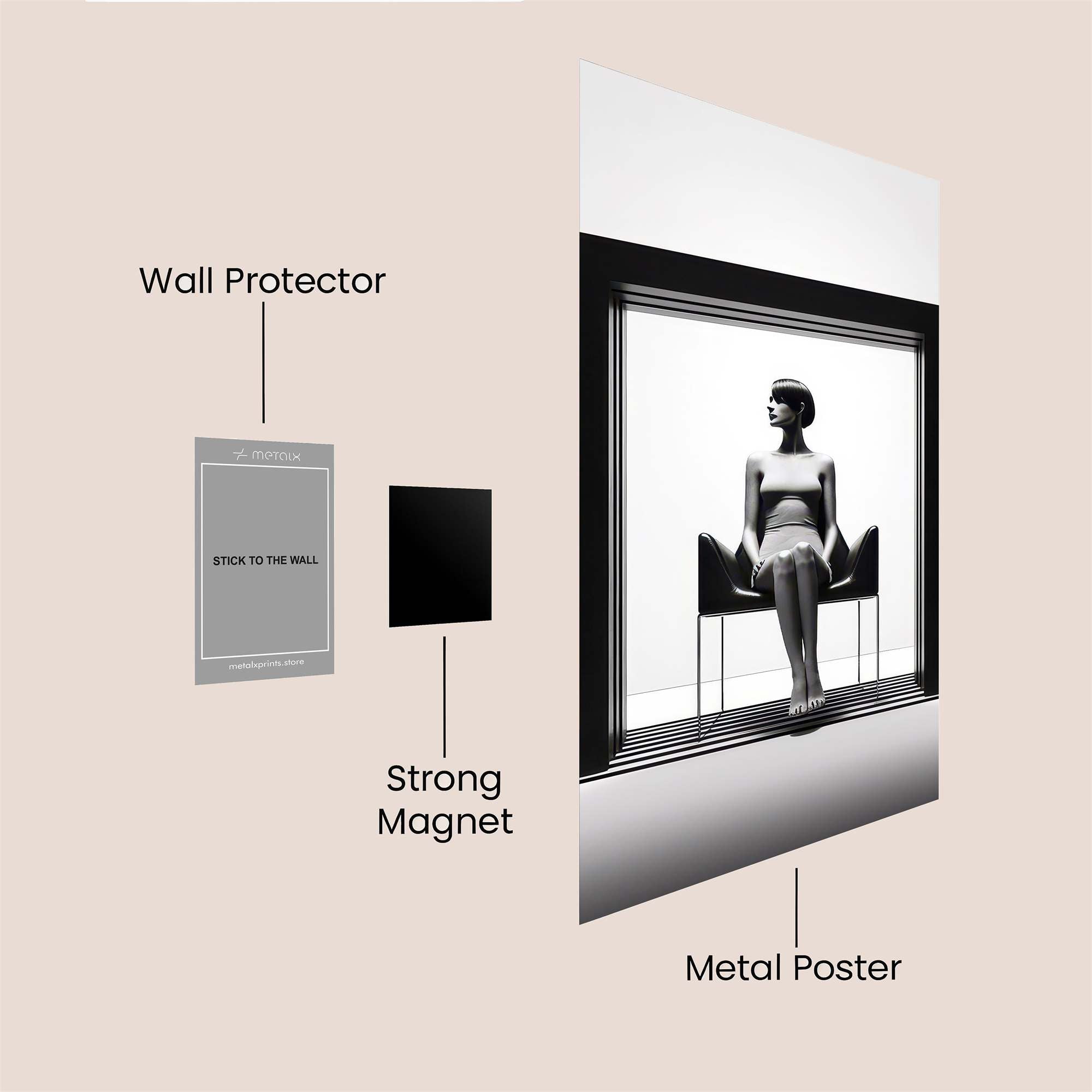 Tiny Wonder Safe Wall Magnetic / M