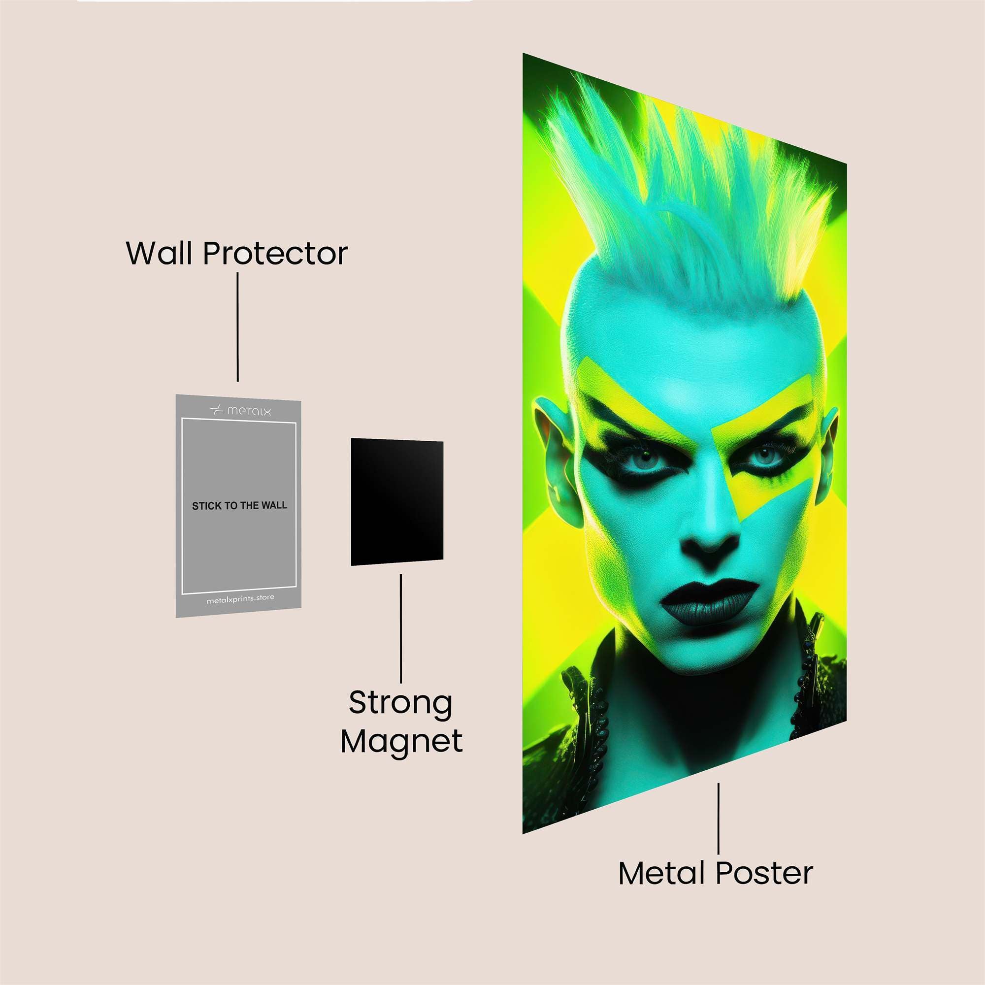 Psychedelic Dream Safe Wall Magnetic / M