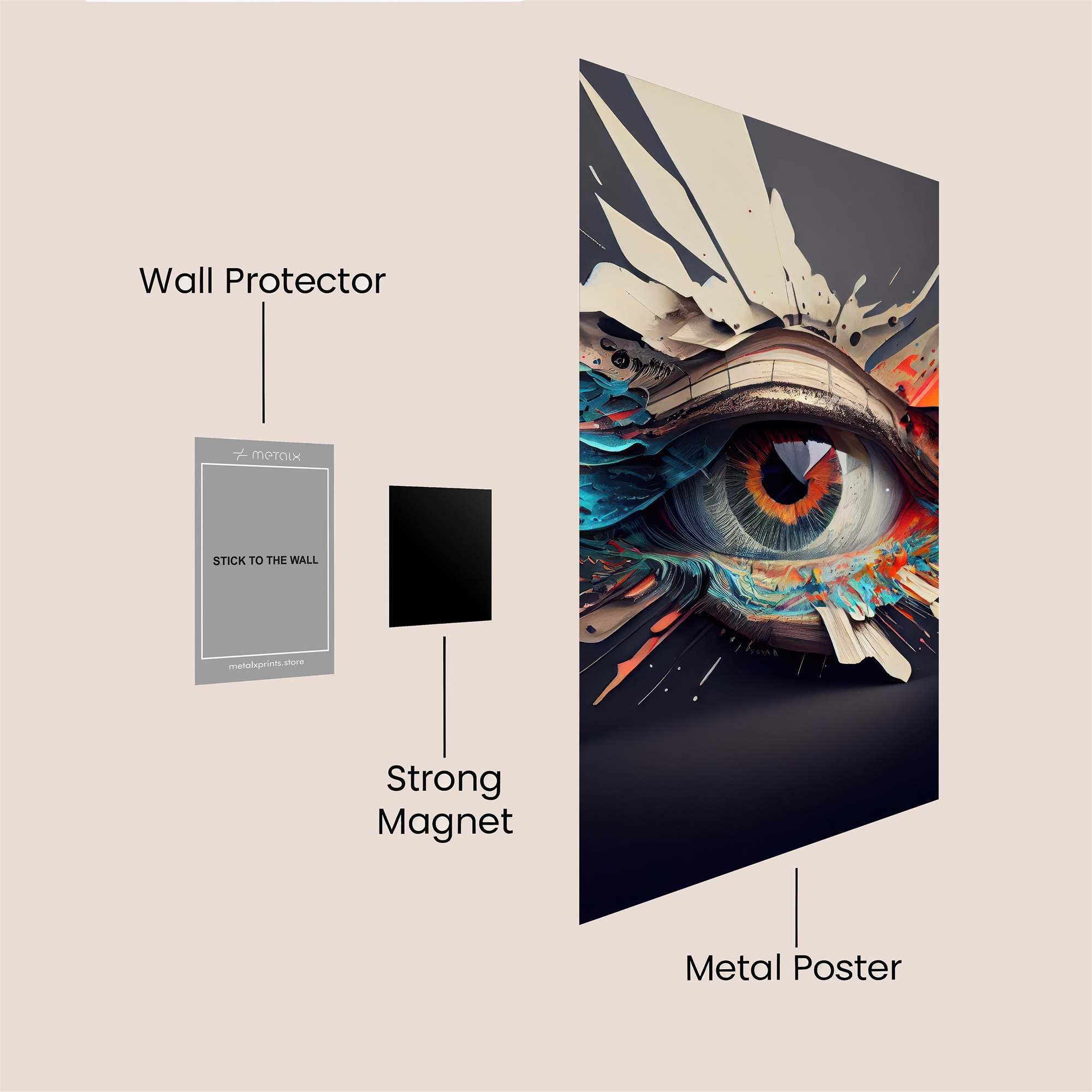 Cyber Serenity Safe Wall Magnetic / M