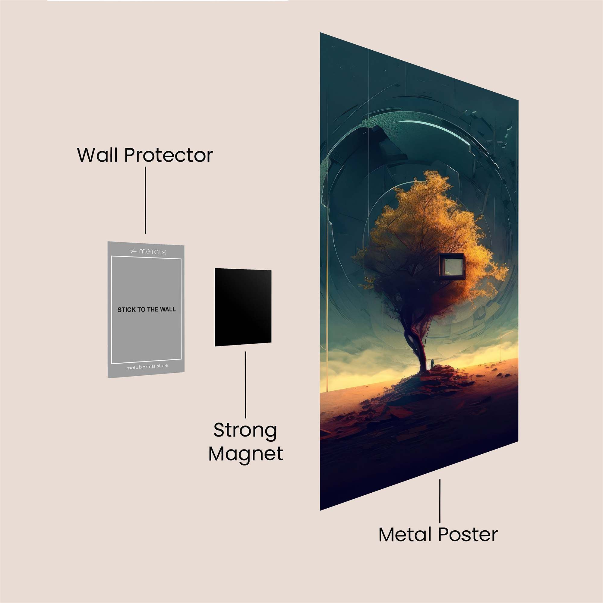 Mona Serene Safe Wall Magnetic / M