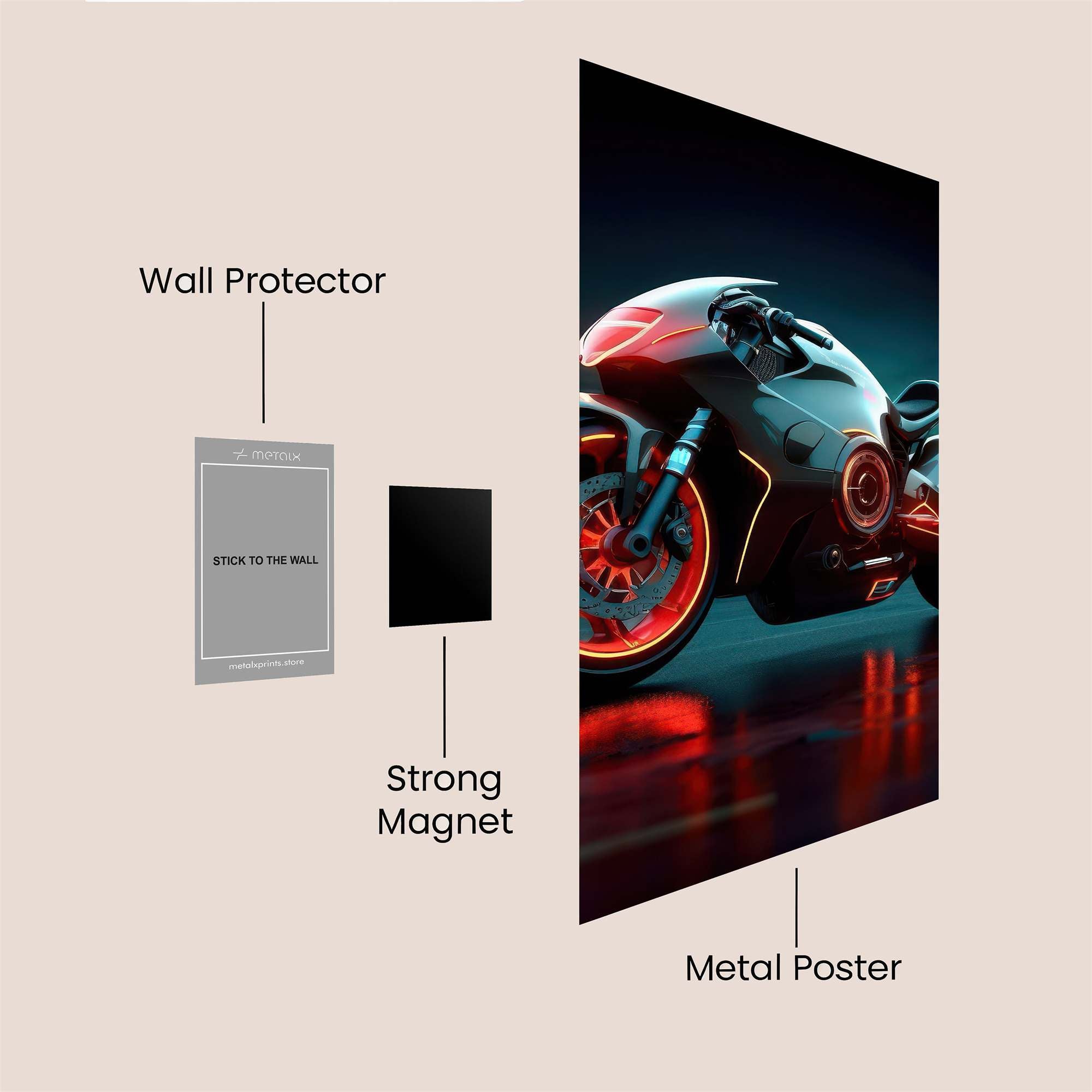 Neon Racer Safe Wall Magnetic / M
