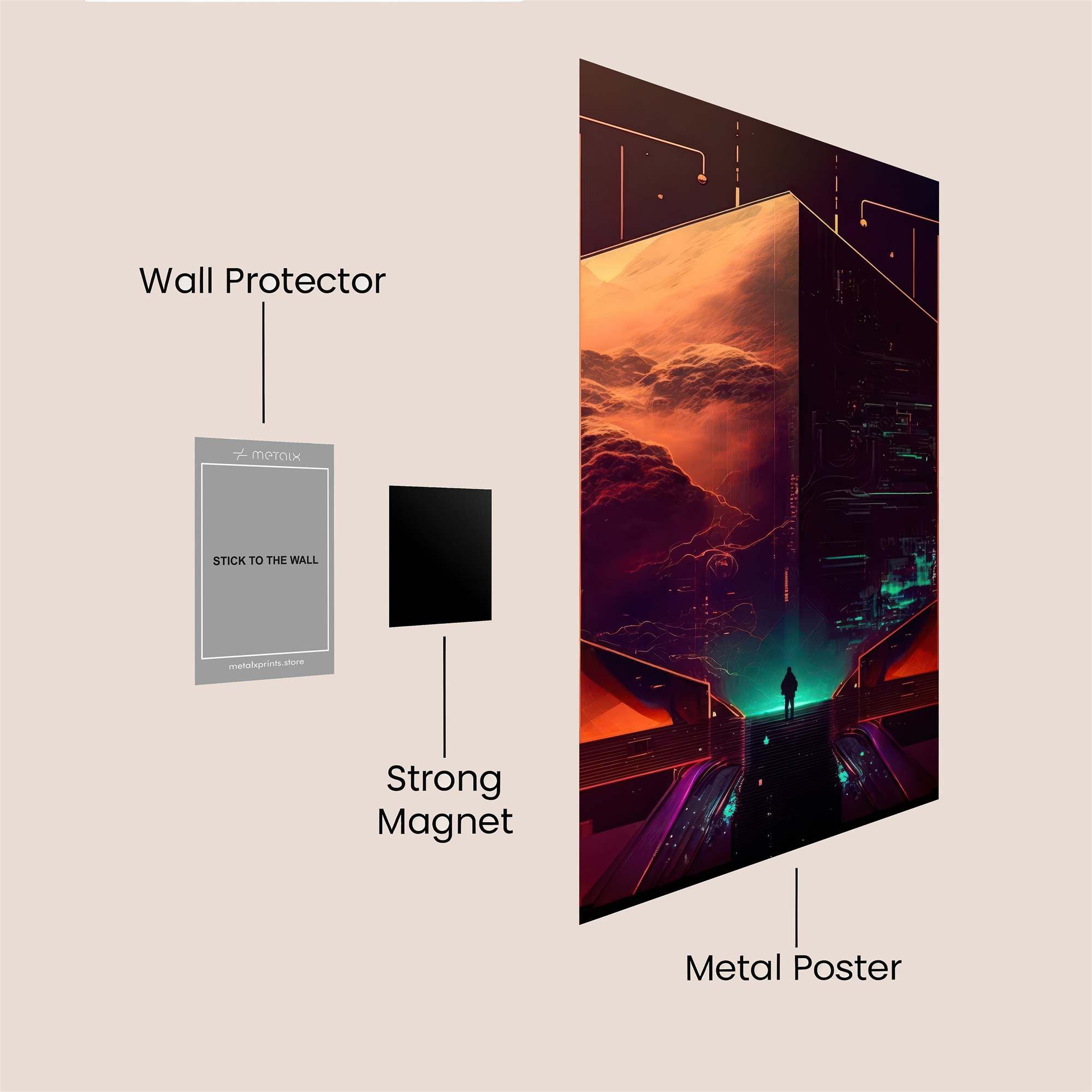 Voldemort Menacing Safe Wall Magnetic / M