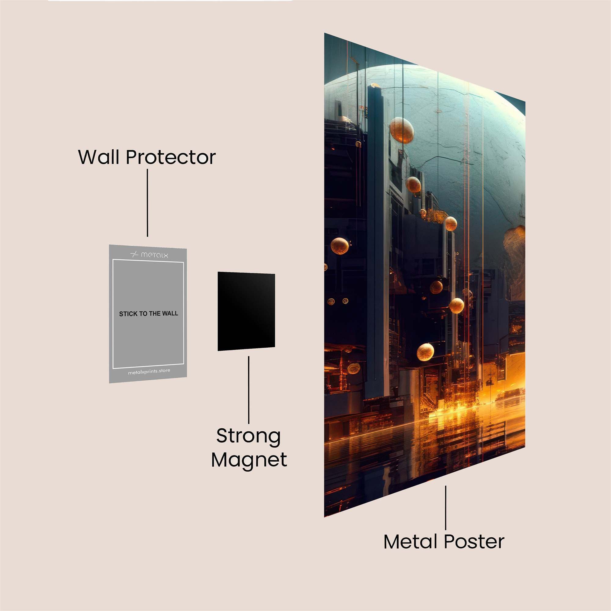 Cube Enigma Safe Wall Magnetic / M