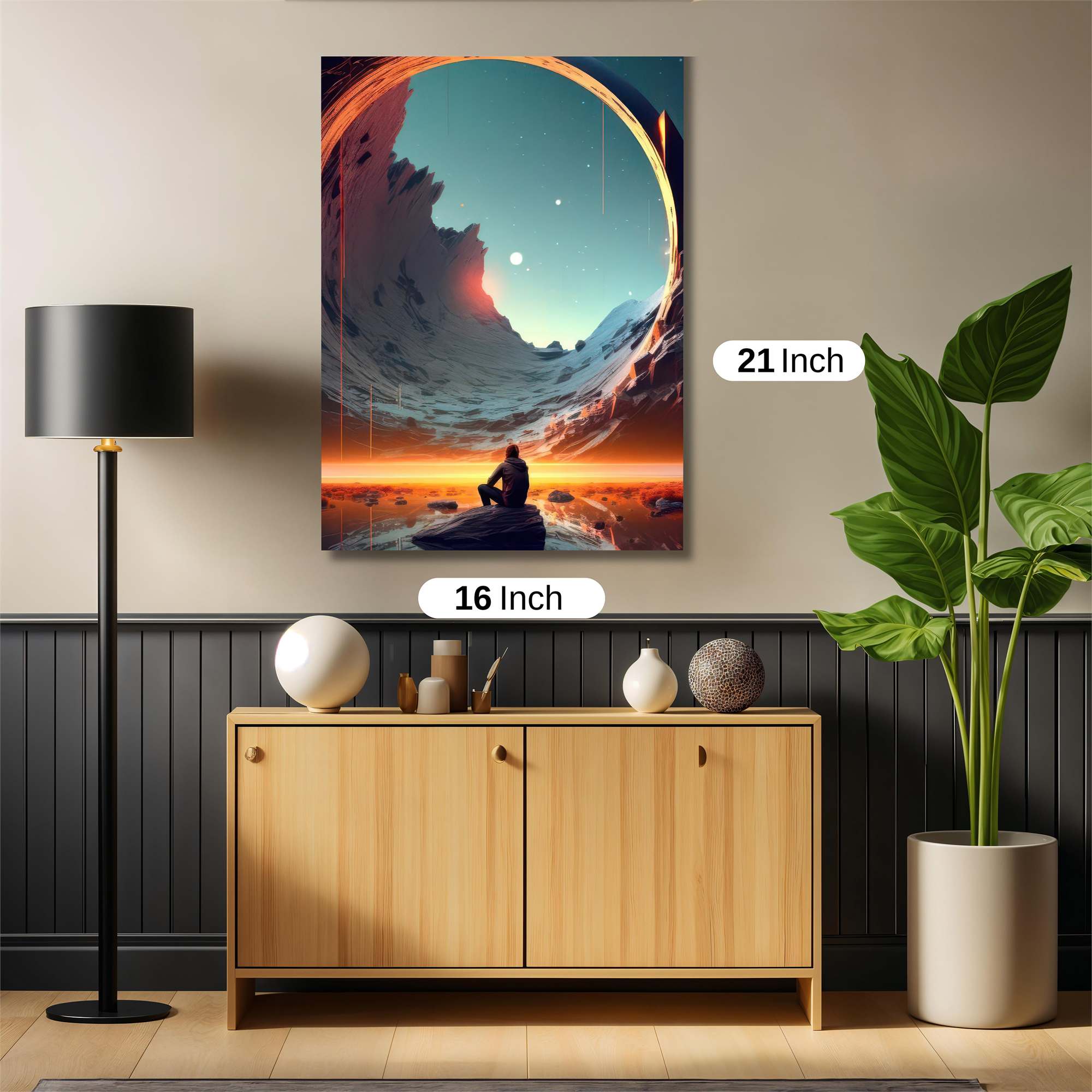 Mountain Serenity Safe Wall Magnetic / M