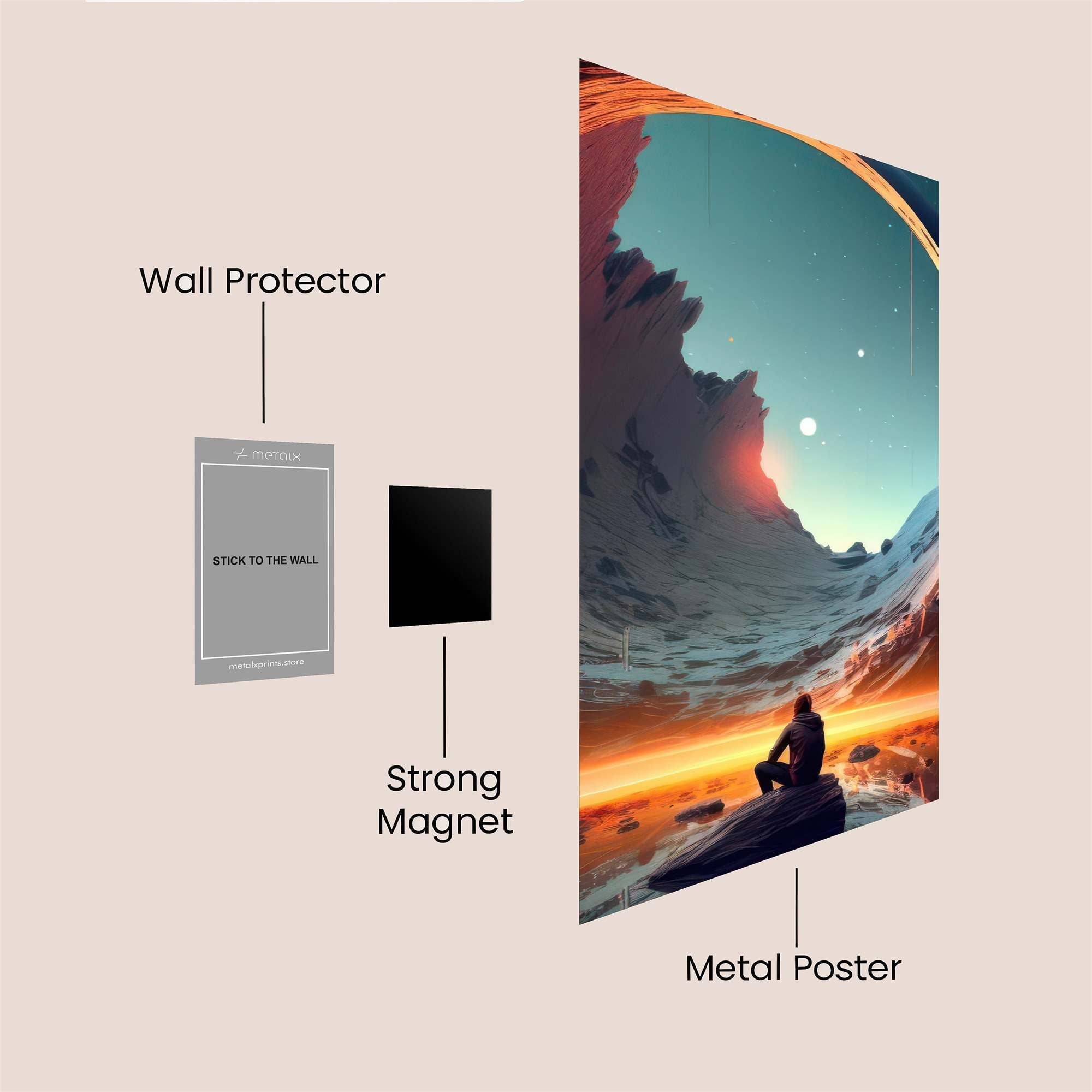 Mountain Serenity Safe Wall Magnetic / M