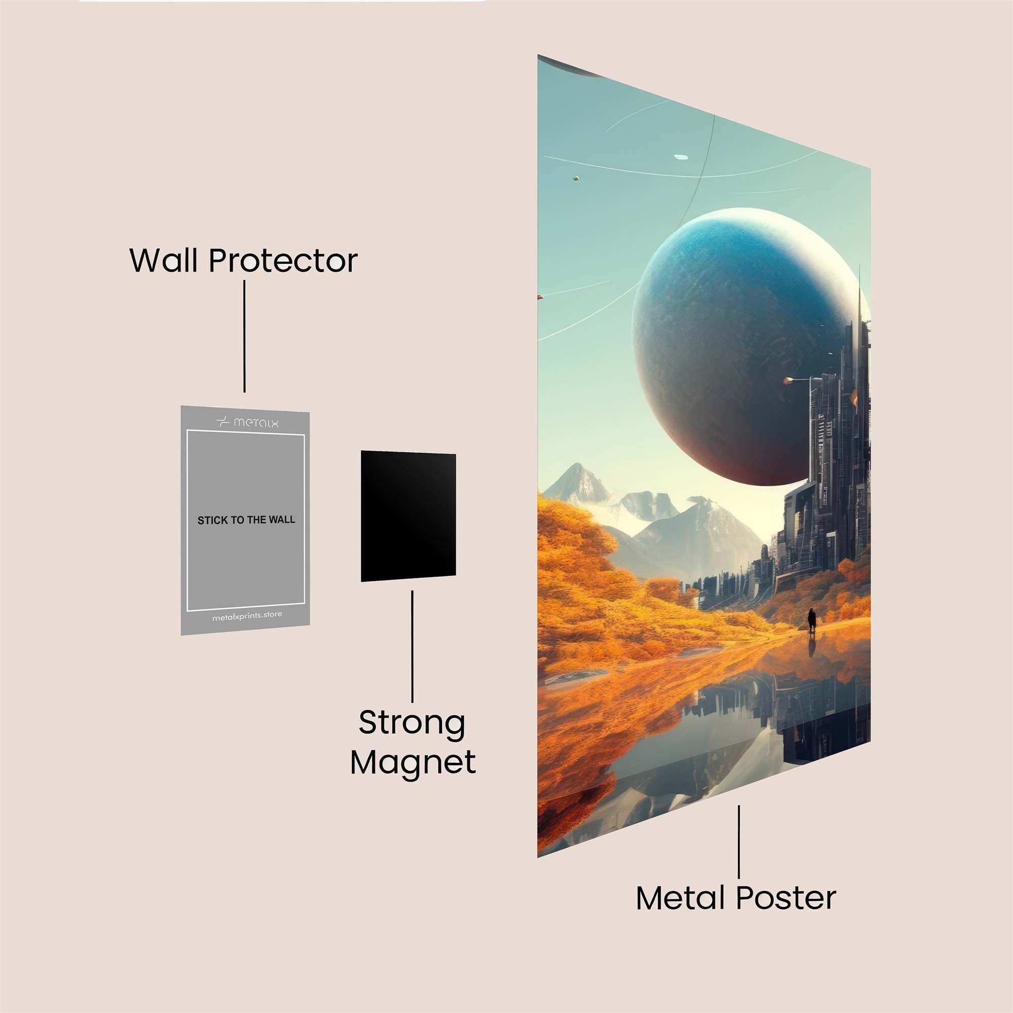 Sunlit Serenity Safe Wall Magnetic / M