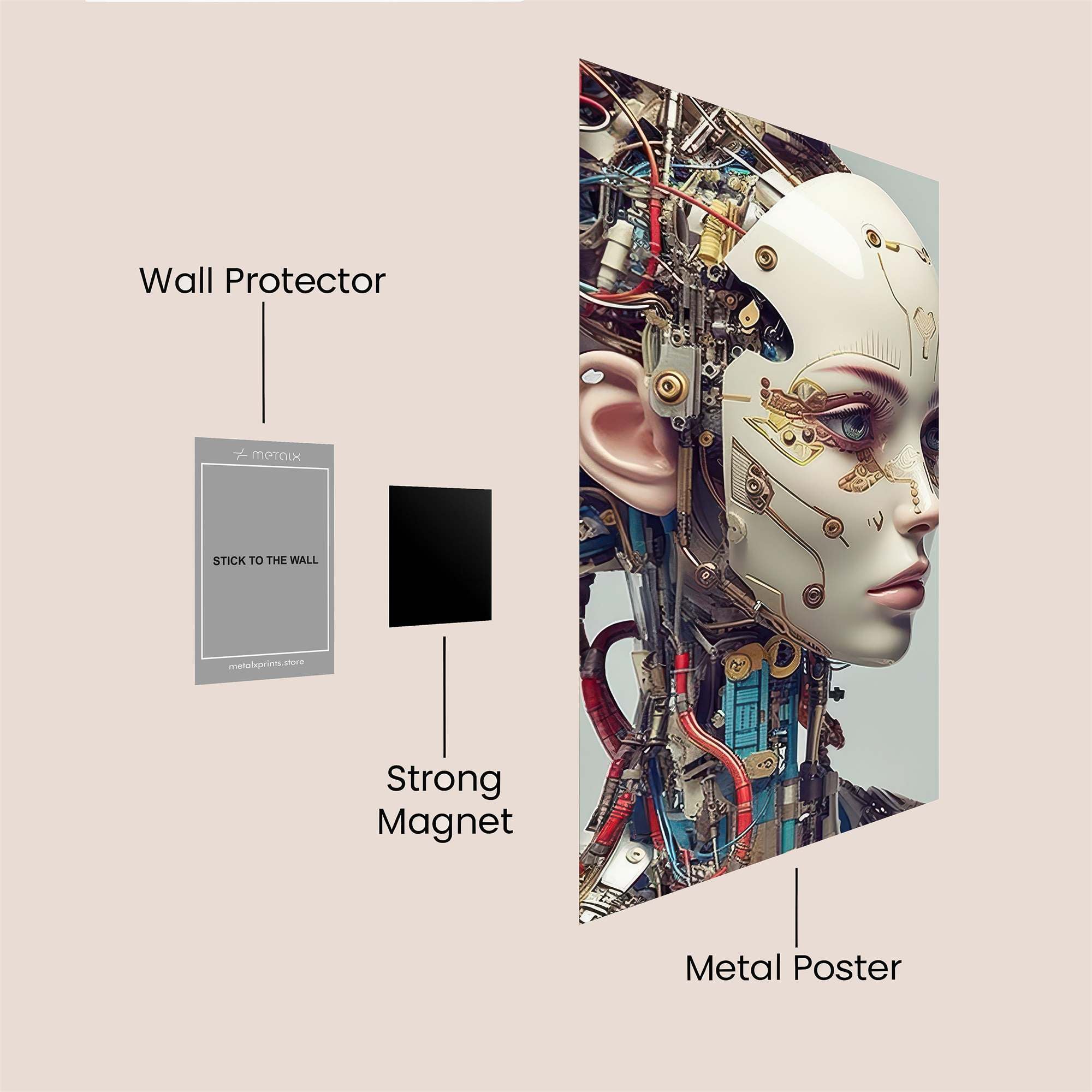 Cyber Enigma Safe Wall Magnetic / M