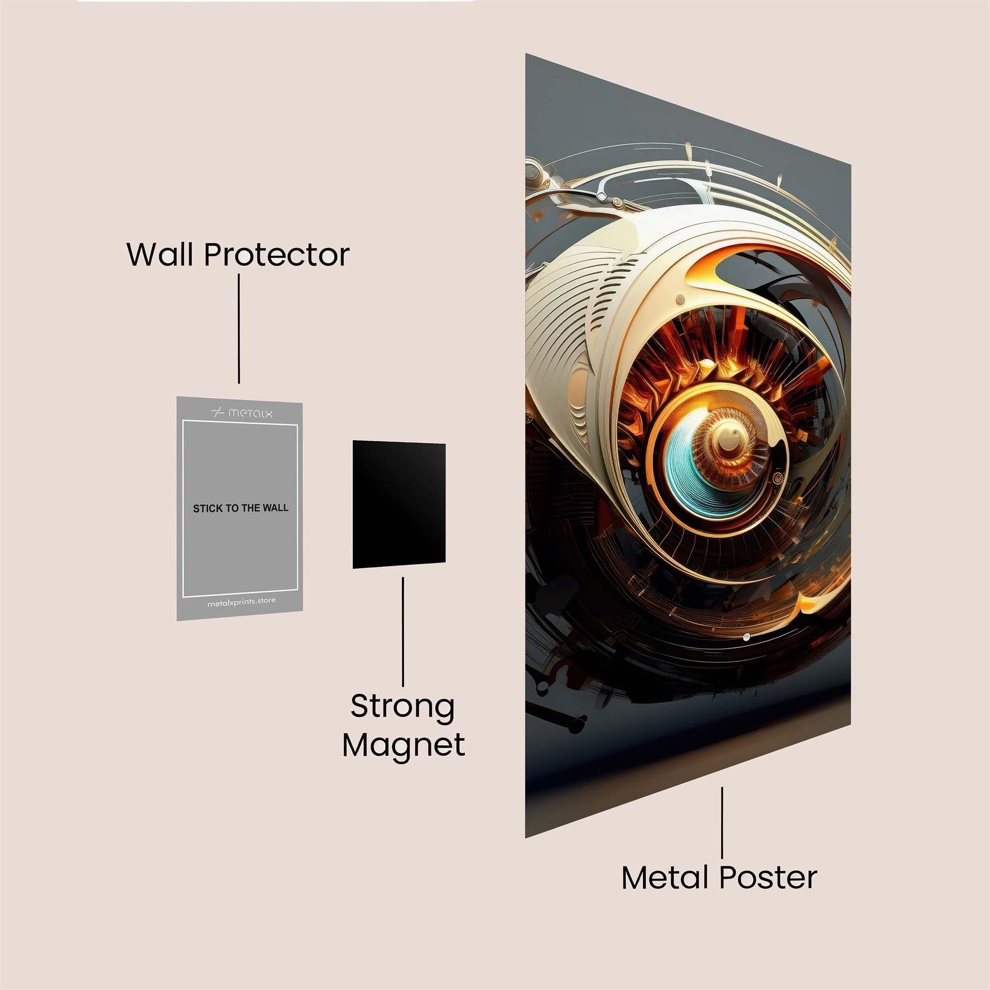 Monk Serenity Safe Wall Magnetic / M