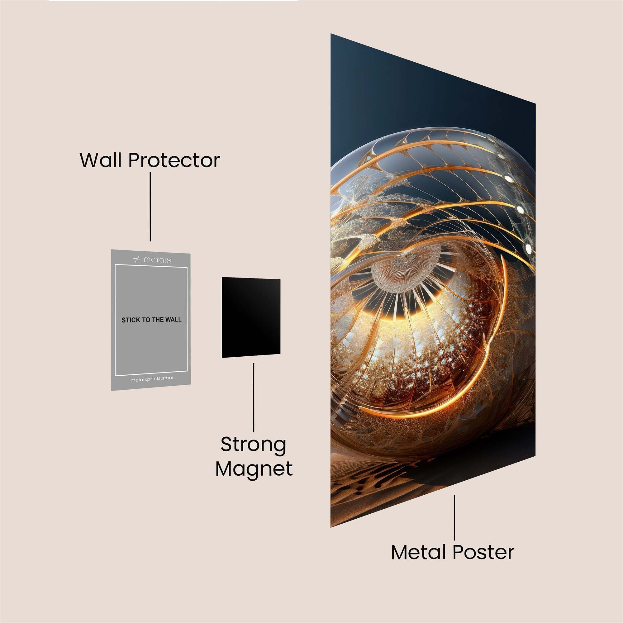 Mystic Fusion Safe Wall Magnetic / M